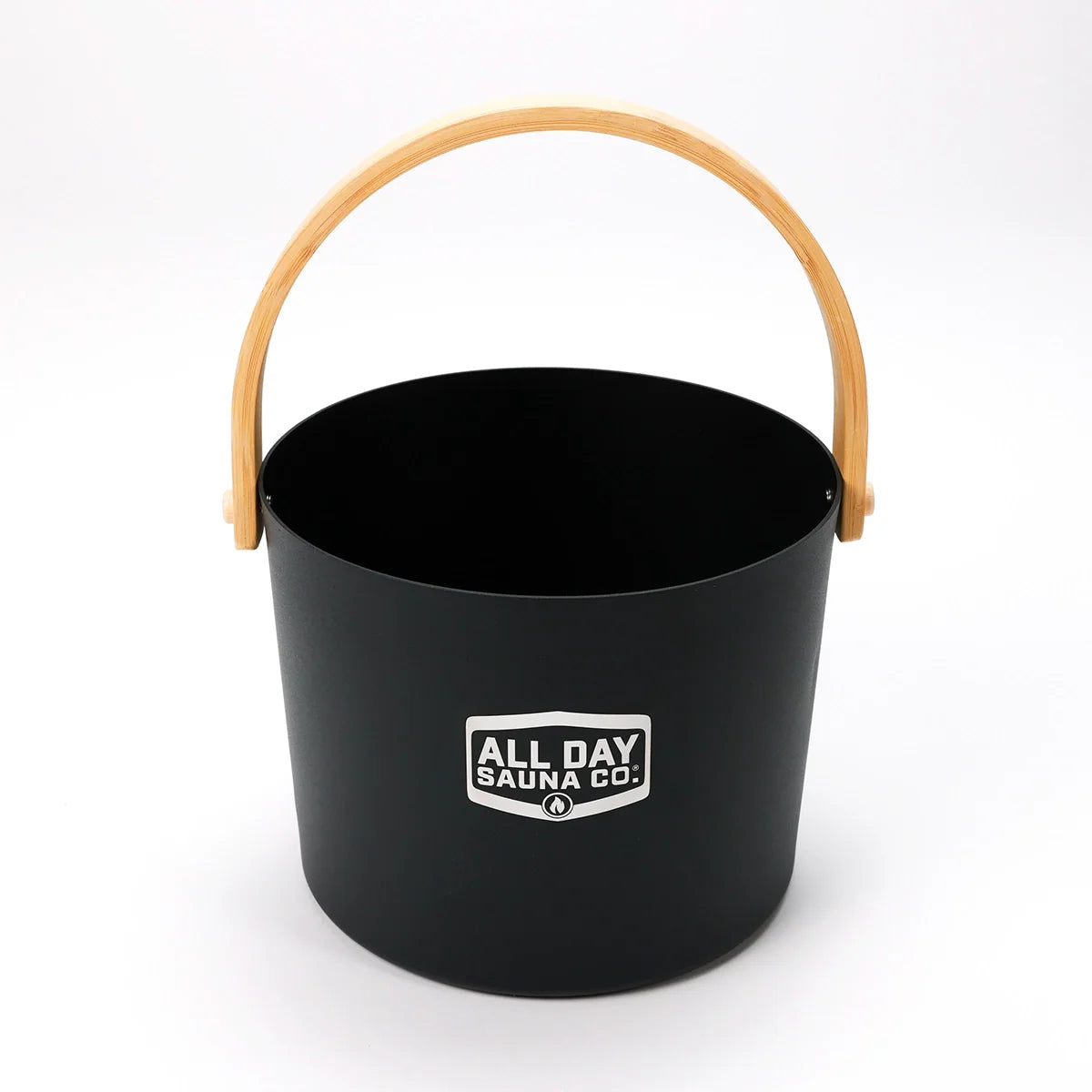 Sauna Premium Metal & Wood Water Bucket & Ladle