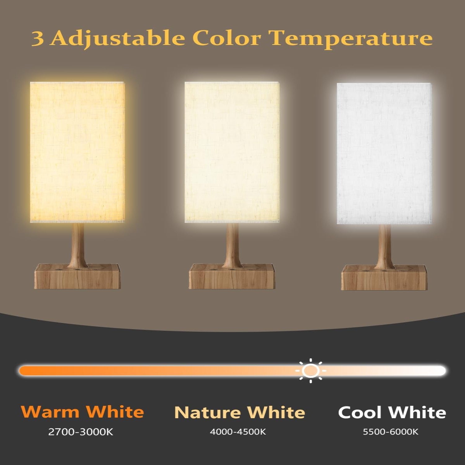 Light Therapy Lamp 10000 Lux Sun Lamp with 3 Color Temperatures, Adjustable Brightness, 4 Timer & Memory Function, Full Spectrum Light, Sunlight Lamp with Remote Control for Home, Happy Life