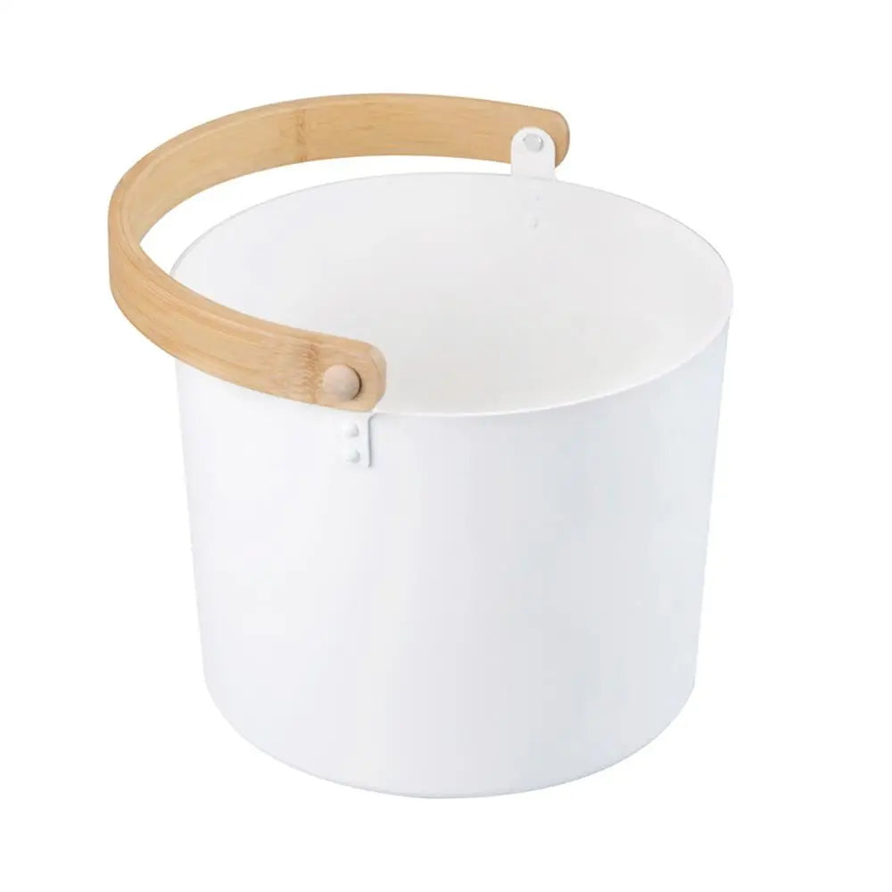 Sauna Bucket Hotel Portable Tool Luxurious Sauna Bucket Long Handle Spoon Bathroom Practical for Shower Bath Accessories