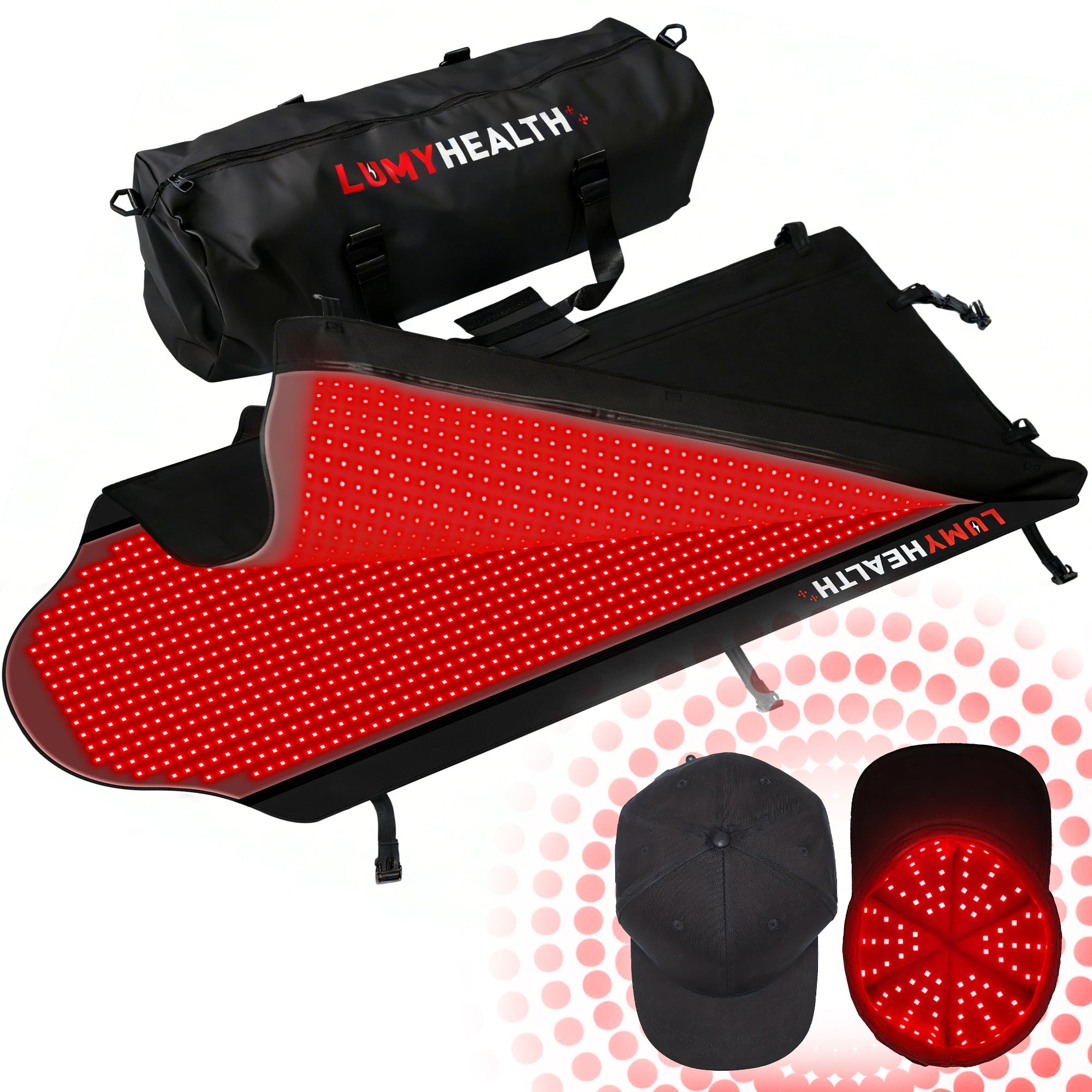LUMYHEALTH Red Light Therapy Bag For Full Body - Infrared Recovery System (660nm + 850nm)