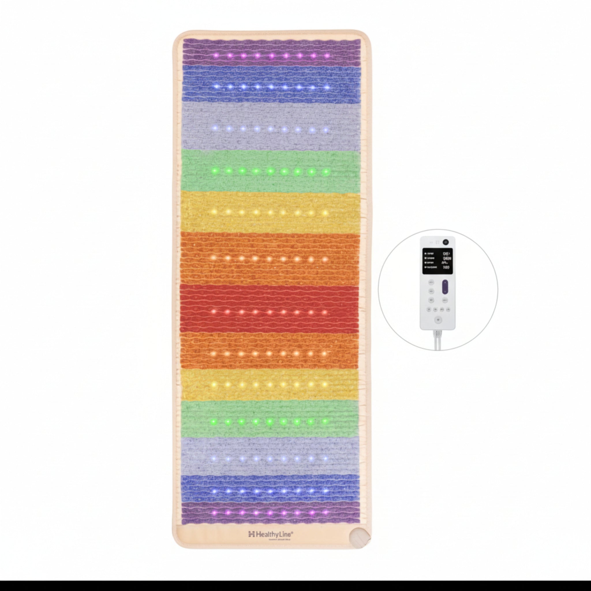 Rainbow Chakra PEMF Infrared Mat — Multi-Therapy Recovery System