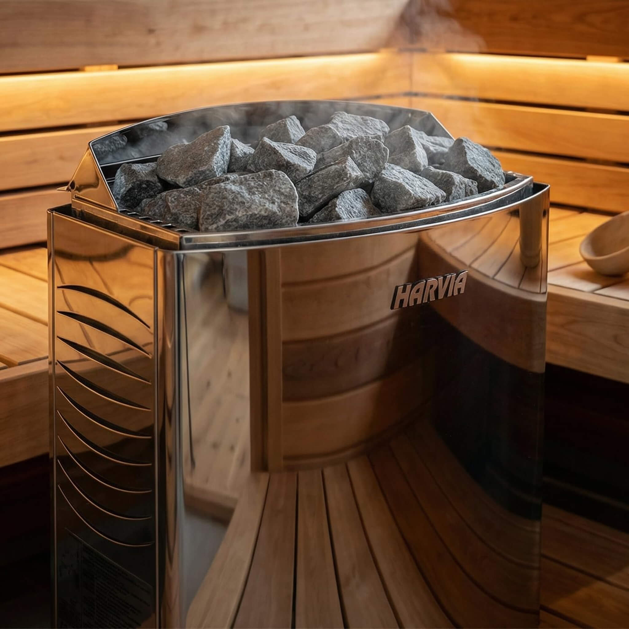 Rövia Elvaria 4-Person Hybrid Sauna With 6 kW Harvia Heater