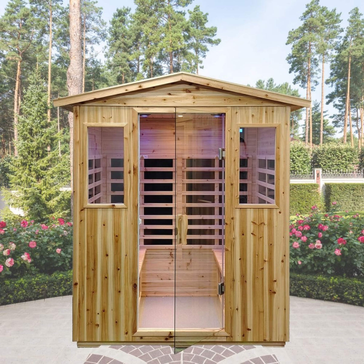Thermora Deluxe 4-Person Outdoor Infrared Sauna