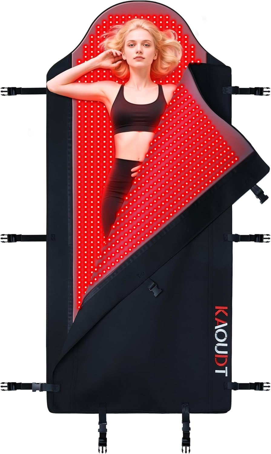 71''X 33'' Red Light Therapy Mat for Full Body Pain Relief, FSA&HSA Eligible Infrared Light Therapy Blanket for Home Use
