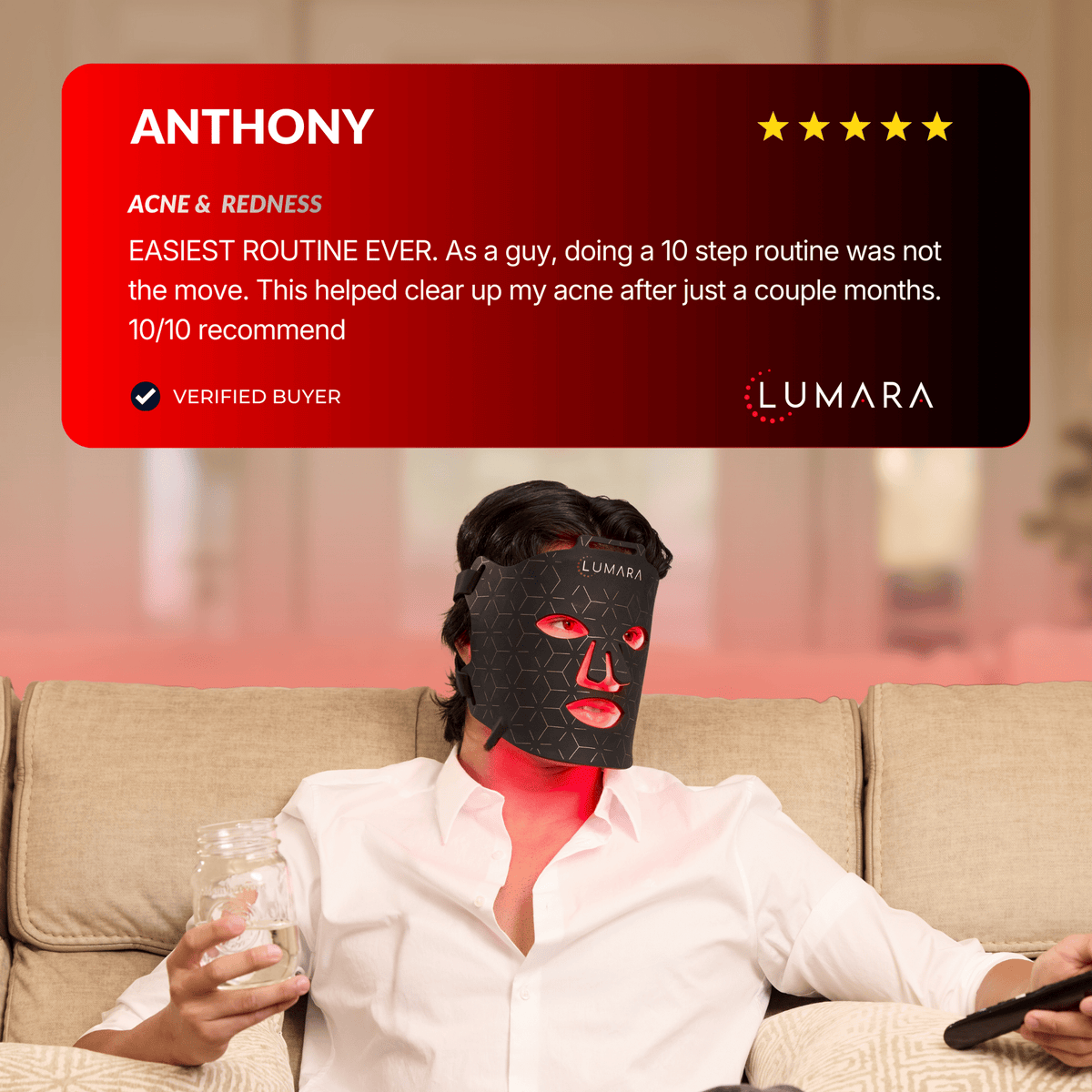 Lumara VISO Red Light Therapy Mask | FDA 510(k) Cleared