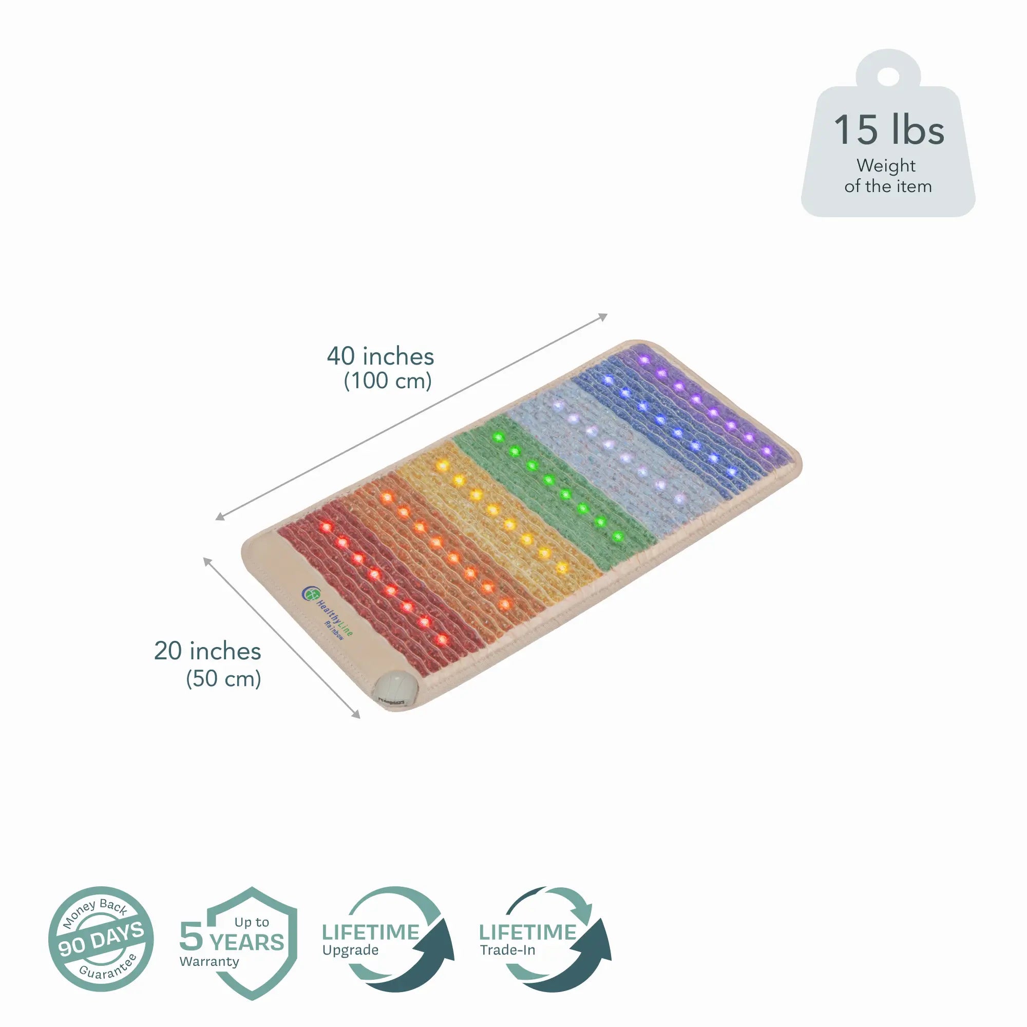 PEMF Infrared Mat - Rainbow Chakra Series (Multi-Therapy System)