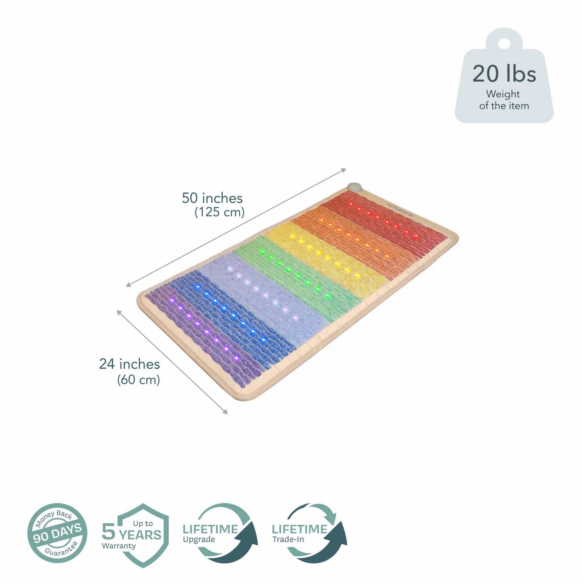 PEMF Infrared Mat - Rainbow Chakra Series (Multi-Therapy System)