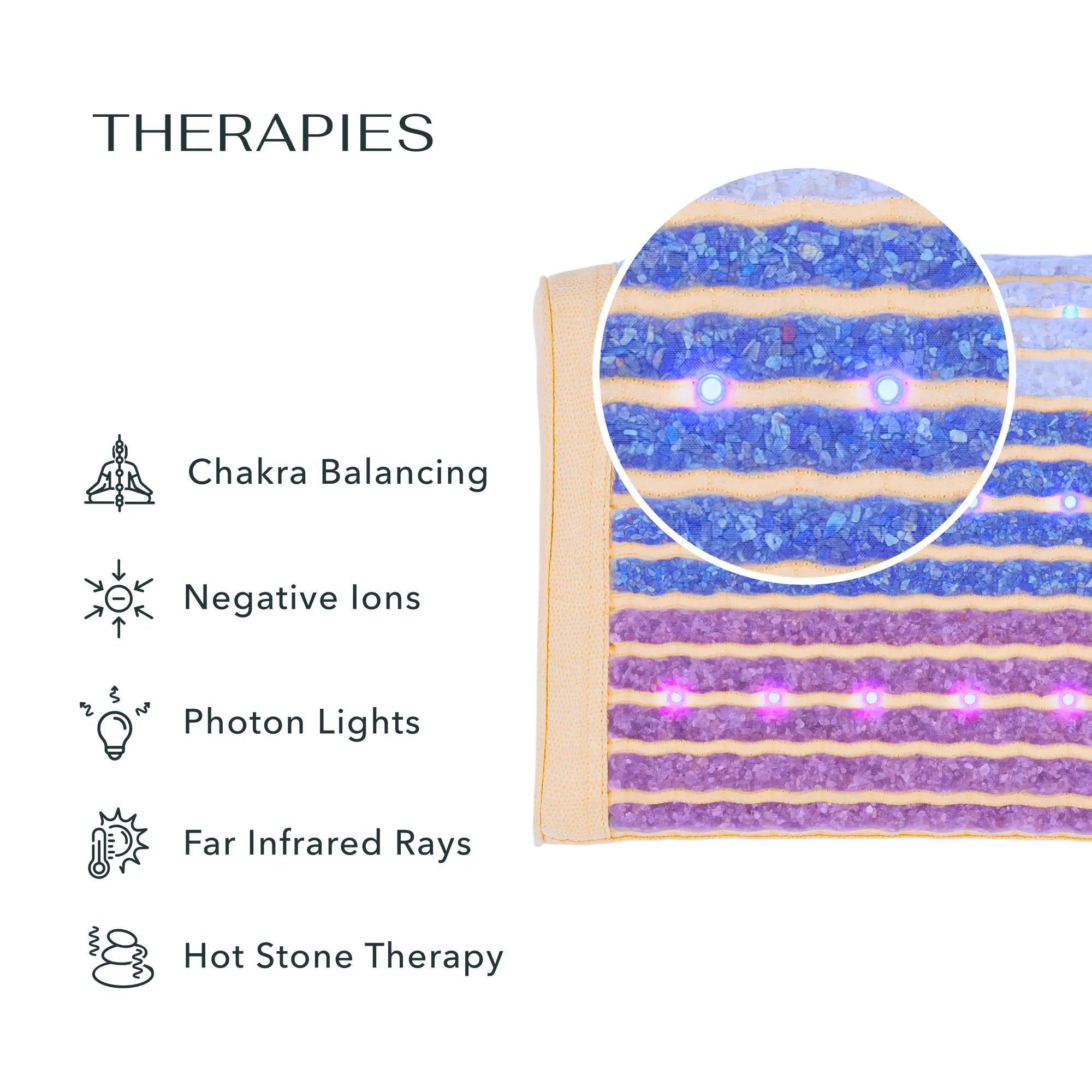 Infrared Therapy Pillow -Rainbow Chakra Series