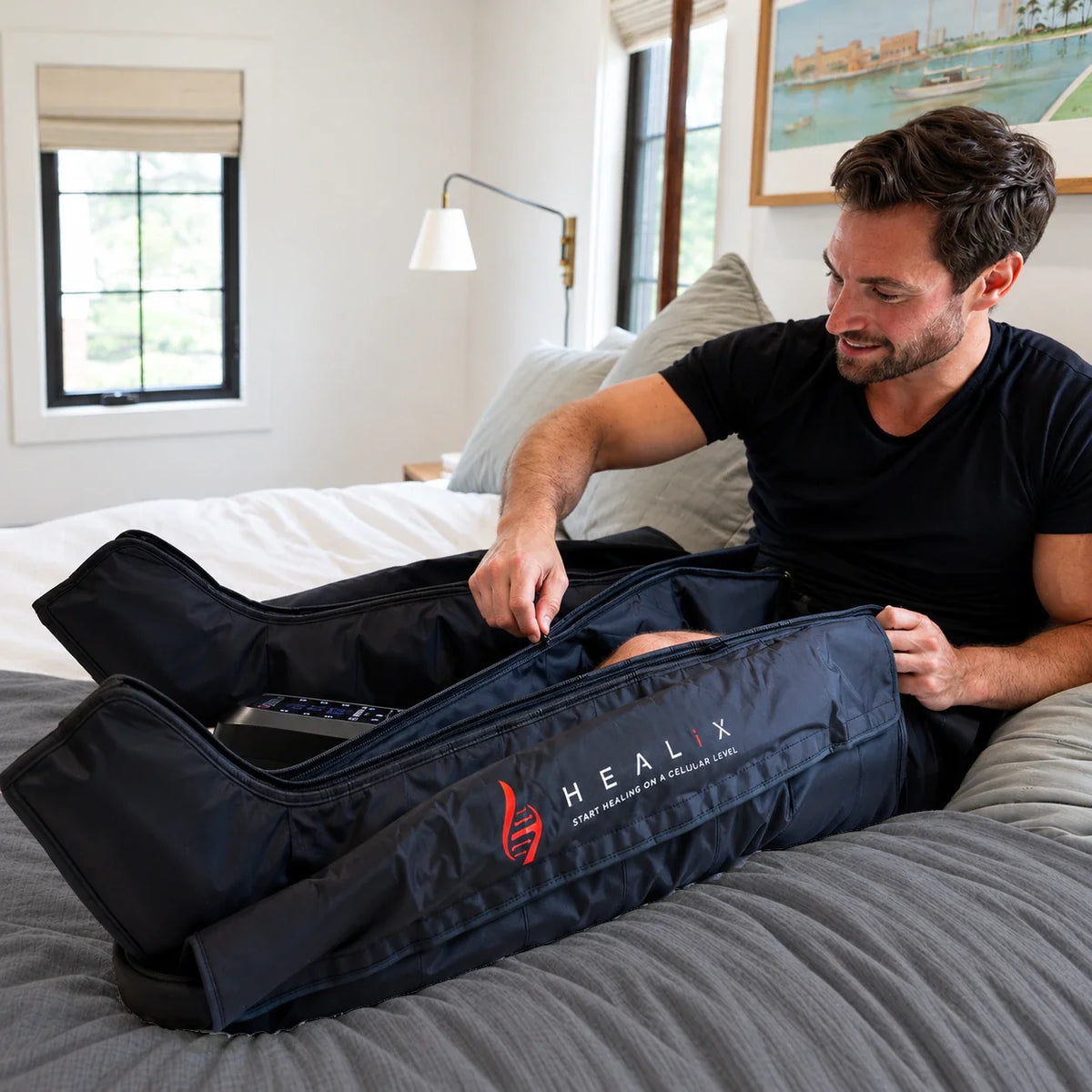 HEALiX Flow Pro Compression Boots - Advanced 8 Chamber Recovery System