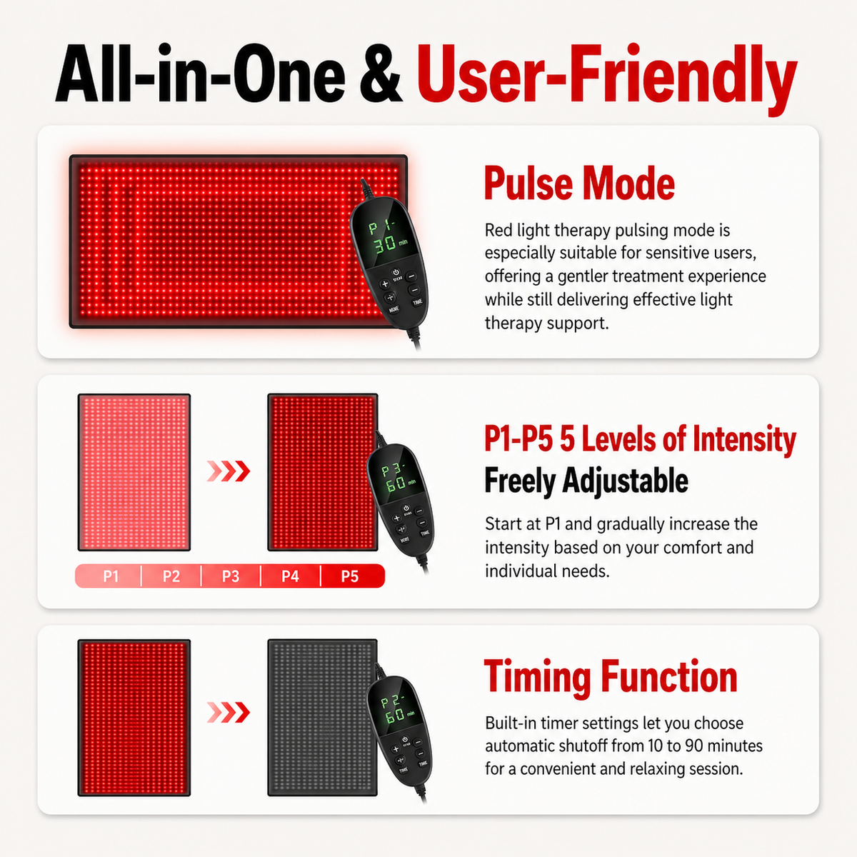 iReliev FullGlow 180 Red and Near-Infrared Light Mat
