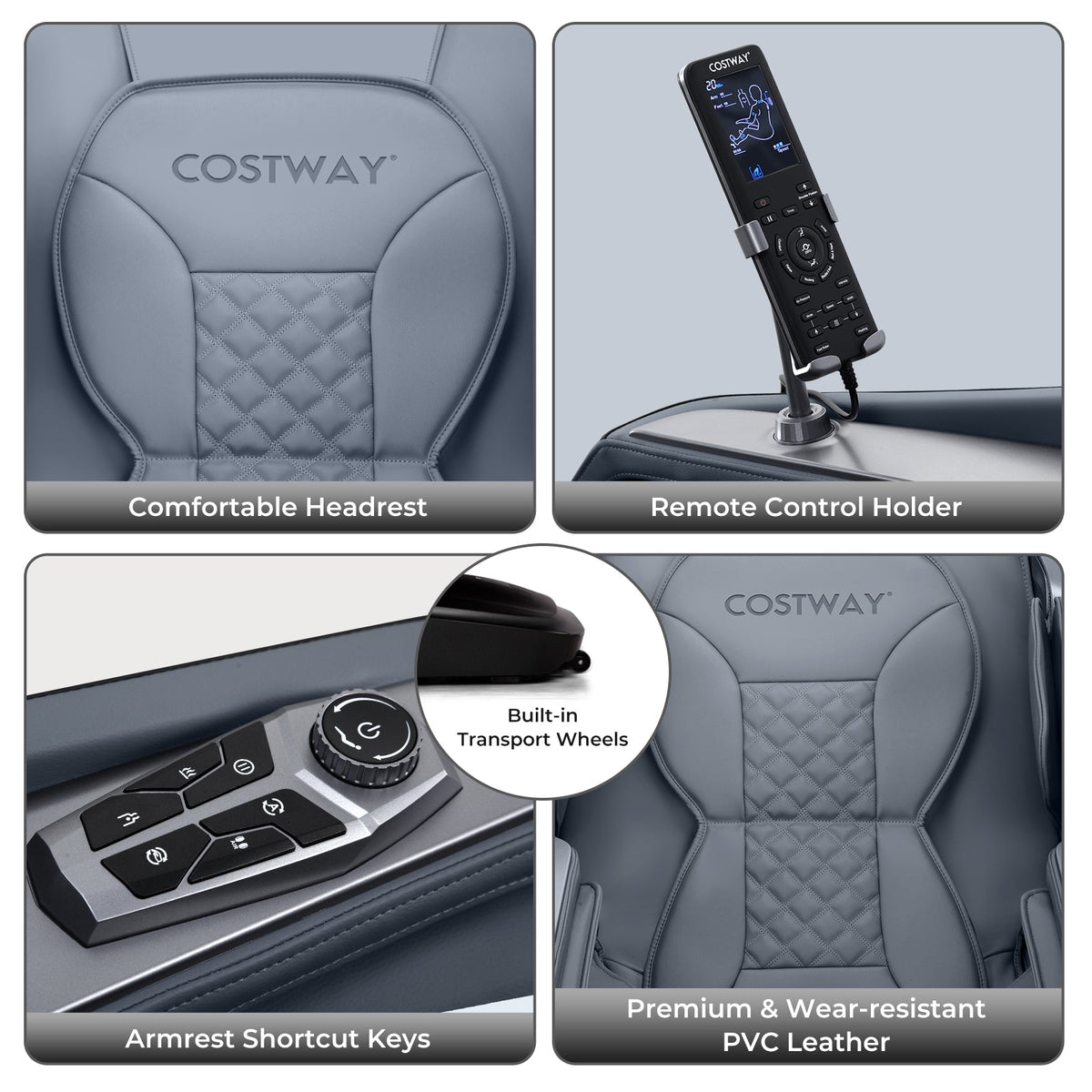 Relaxation 29-Full Body Massage Chair with Waist Heating & Airbag Massage