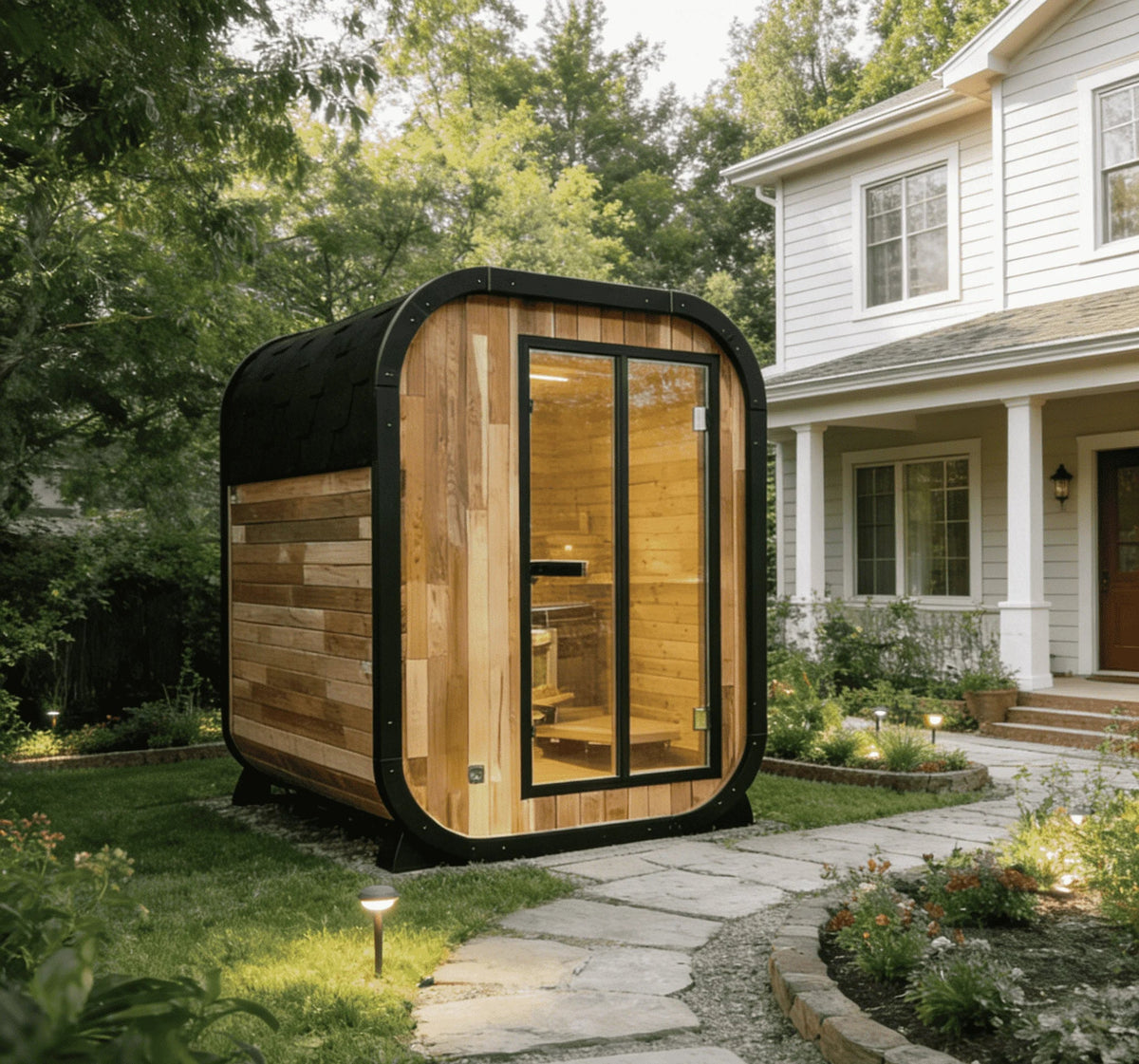 Panoramic Outdoor Sauna Rooms - Multiple Configurations Available