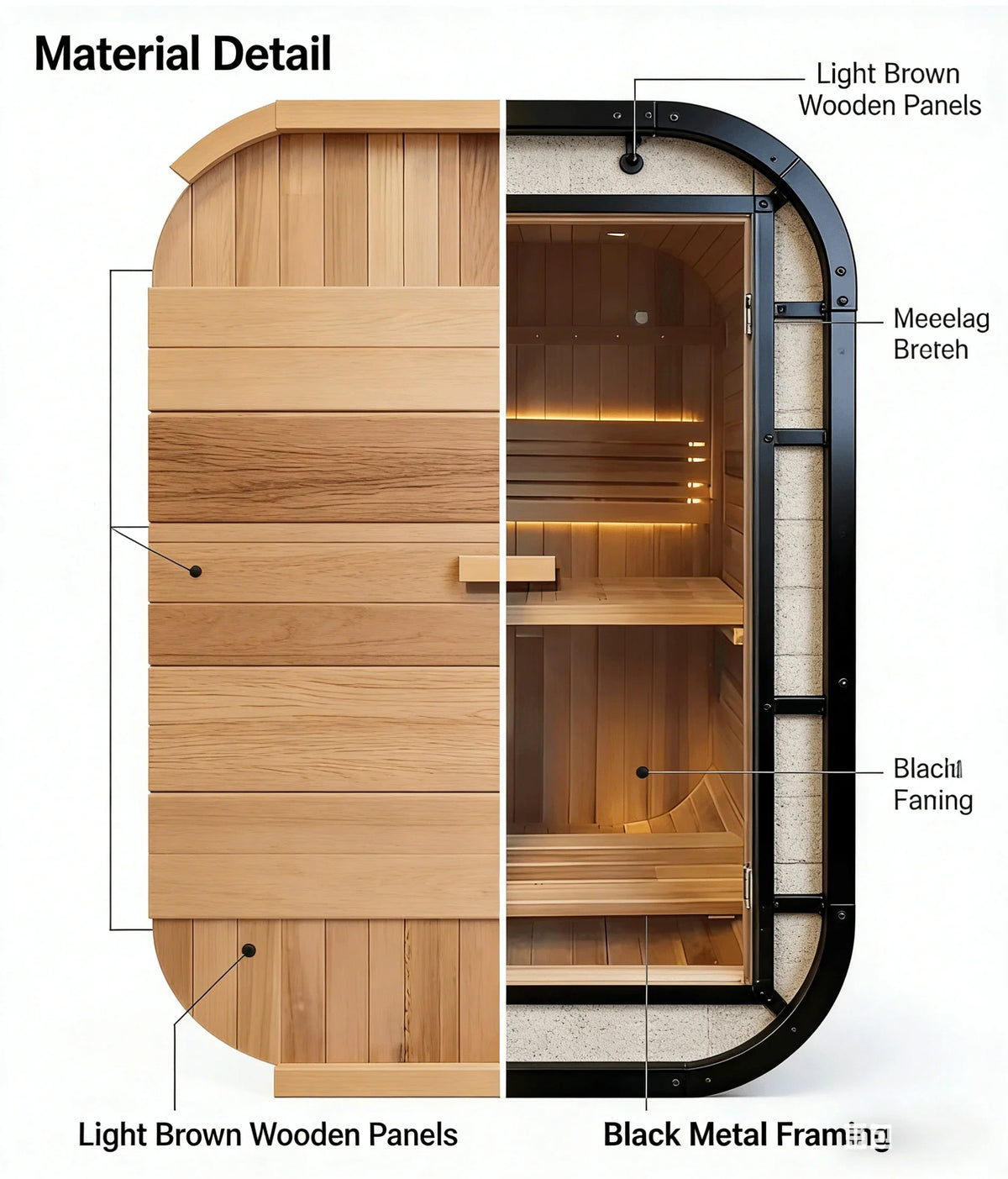 Panoramic Outdoor Sauna Rooms - Multiple Configurations Available