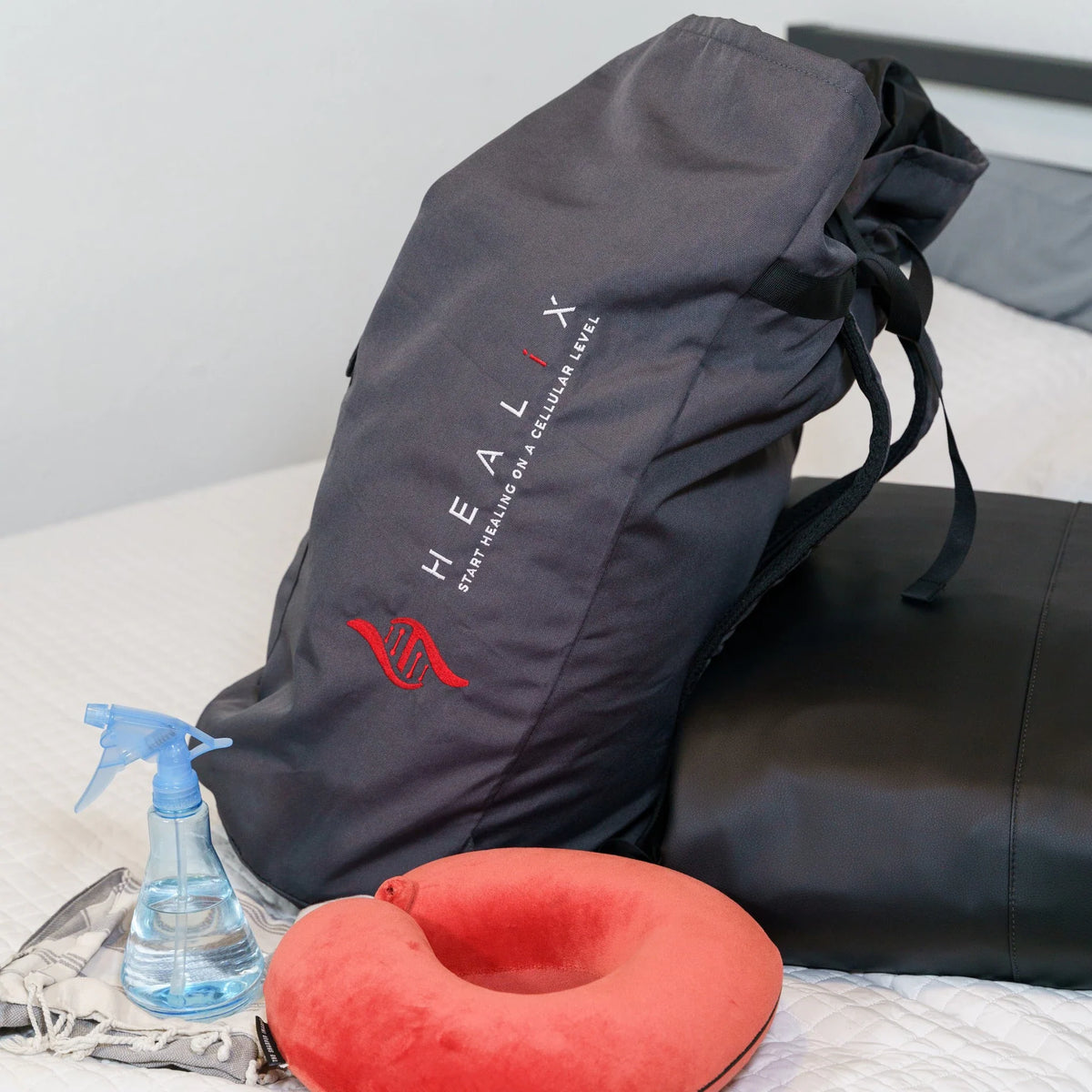 HEALiX Stash – Premium Infrared Sauna Blanket Backpack & Storage Bag