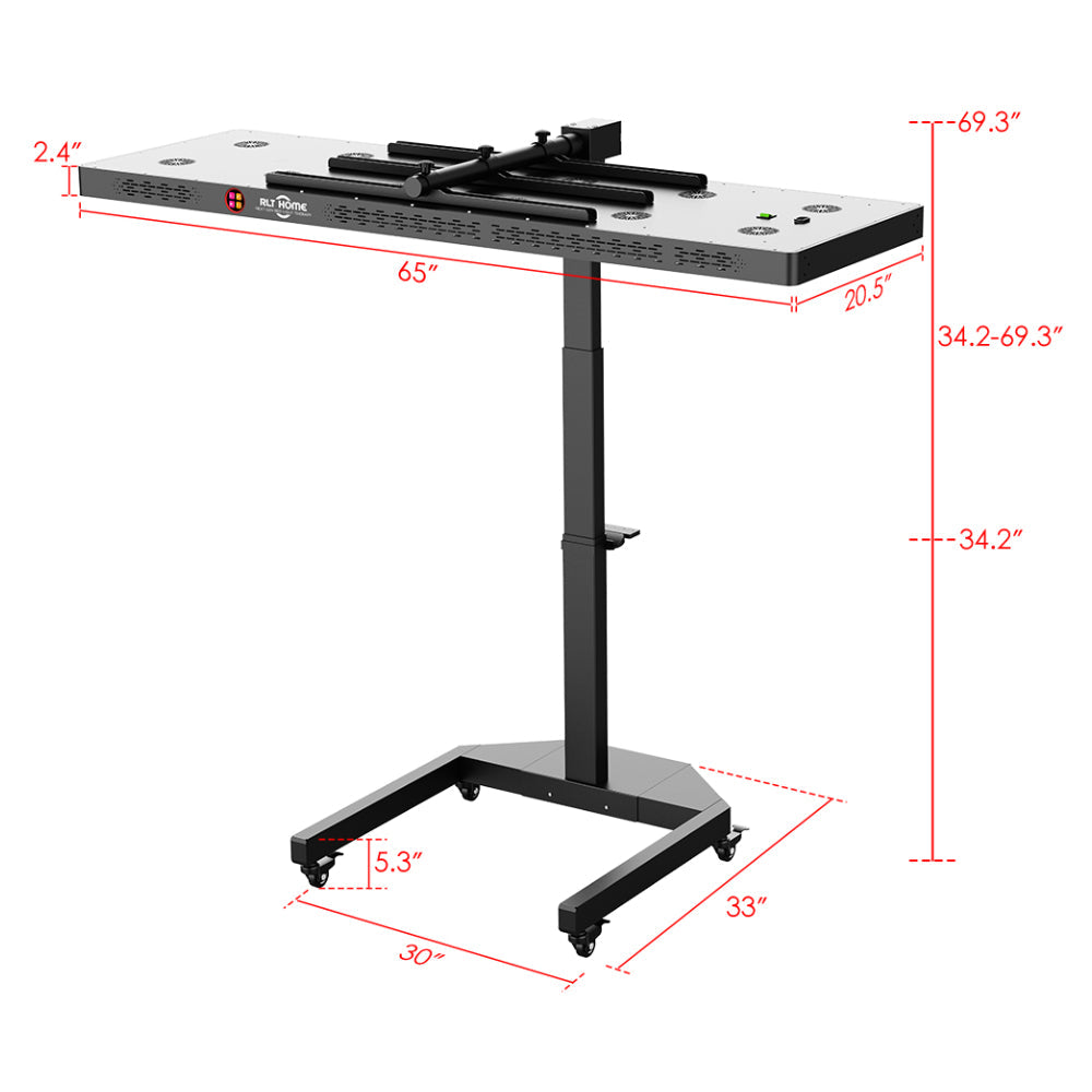 Red Light Therapy Panel -Total Spectrum ELITE (Full Body System and Electric Stand)
