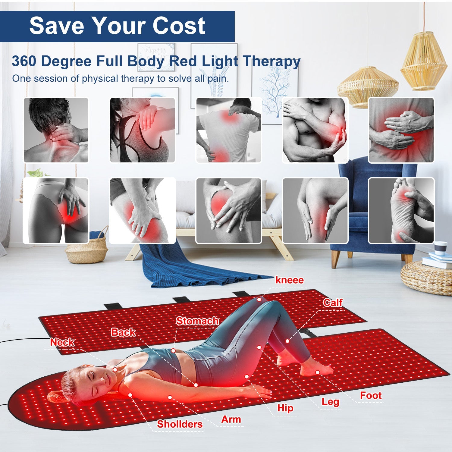 Full-Body Red and Infrared Light Pad