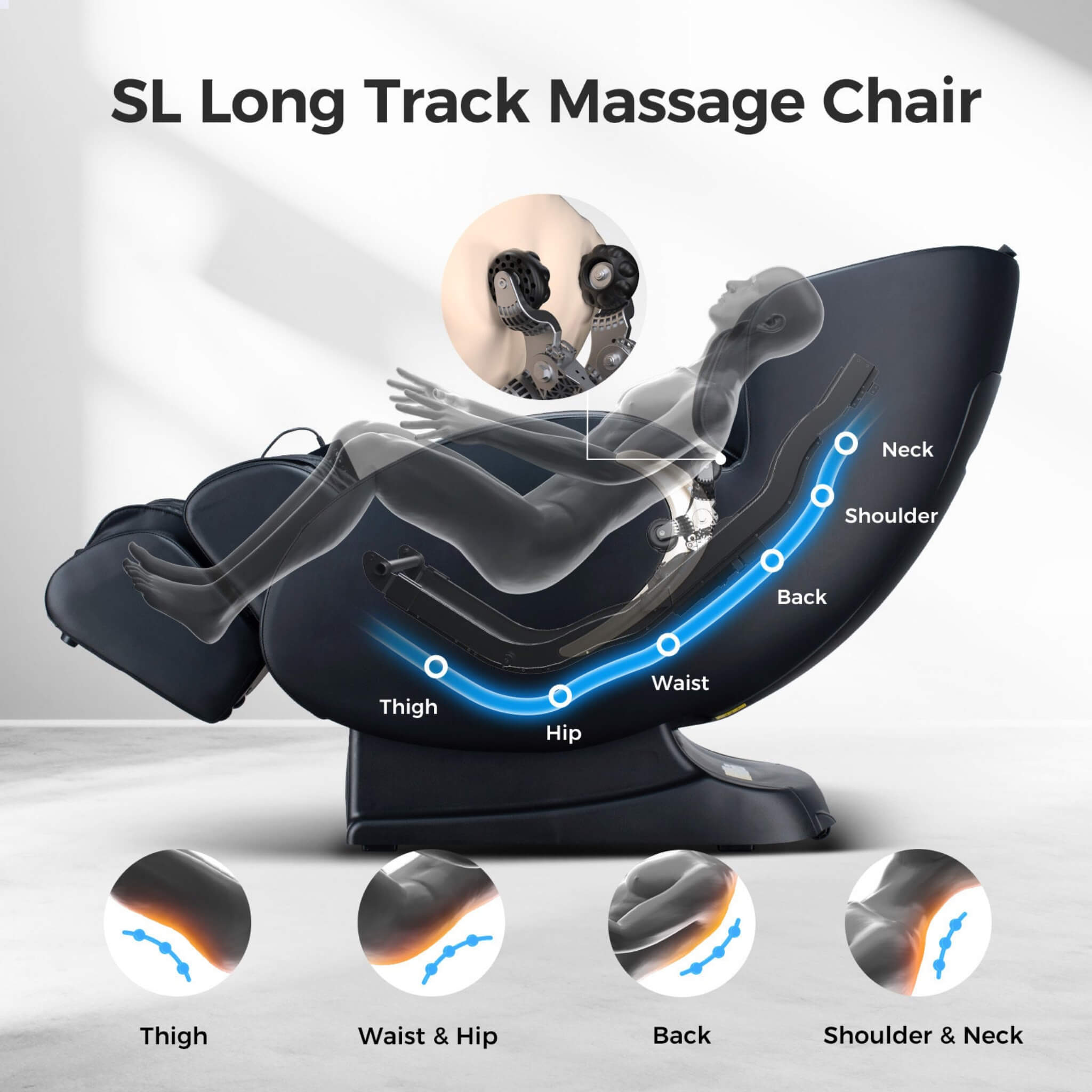 Bosscare 3D Zero-Gravity Massage Chair With App Control