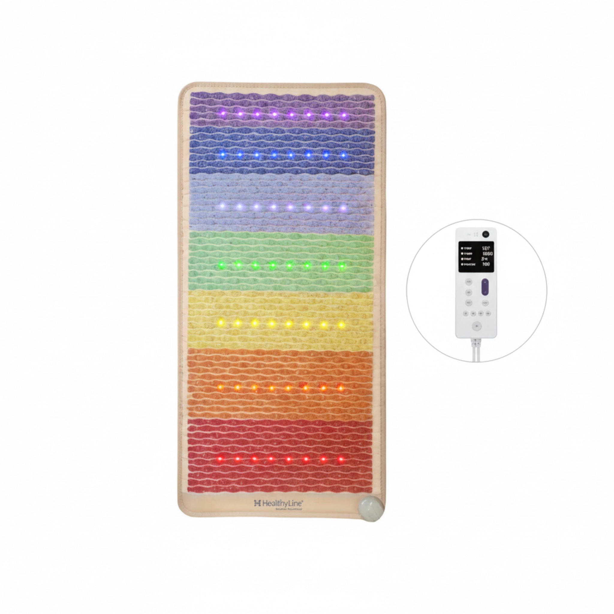 Rainbow Chakra PEMF Infrared Mat — Multi-Therapy Recovery System