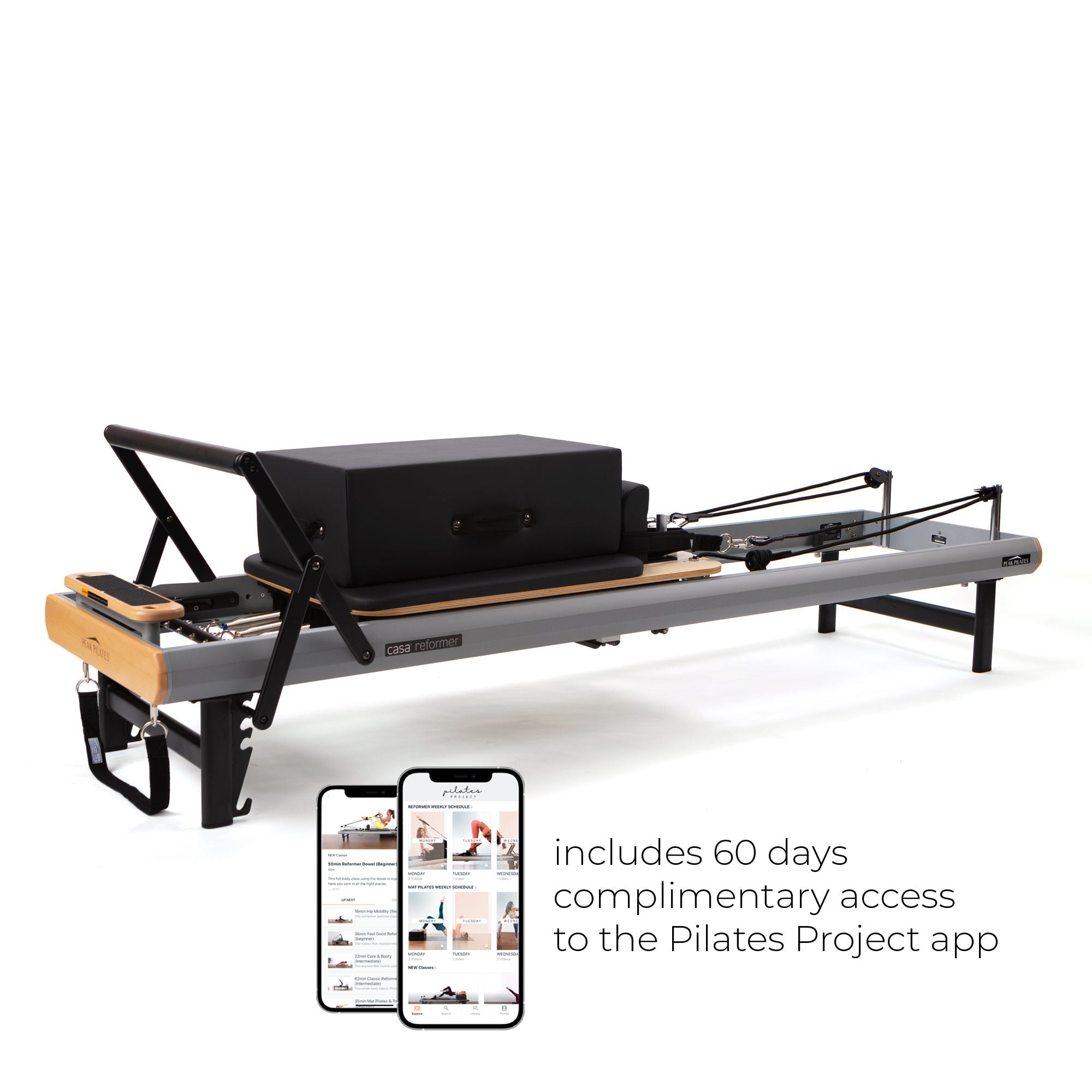 Peak Pilates casa™ Reformer With Long/Short Box