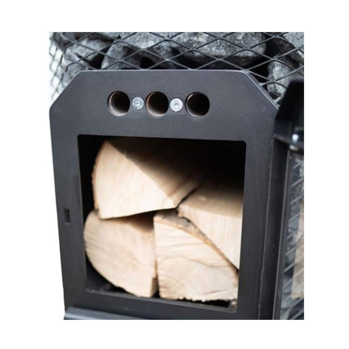 Cozy Heat O Thru-Wall – Wood-Burning Sauna Stove | 12 kW & 18 kW
