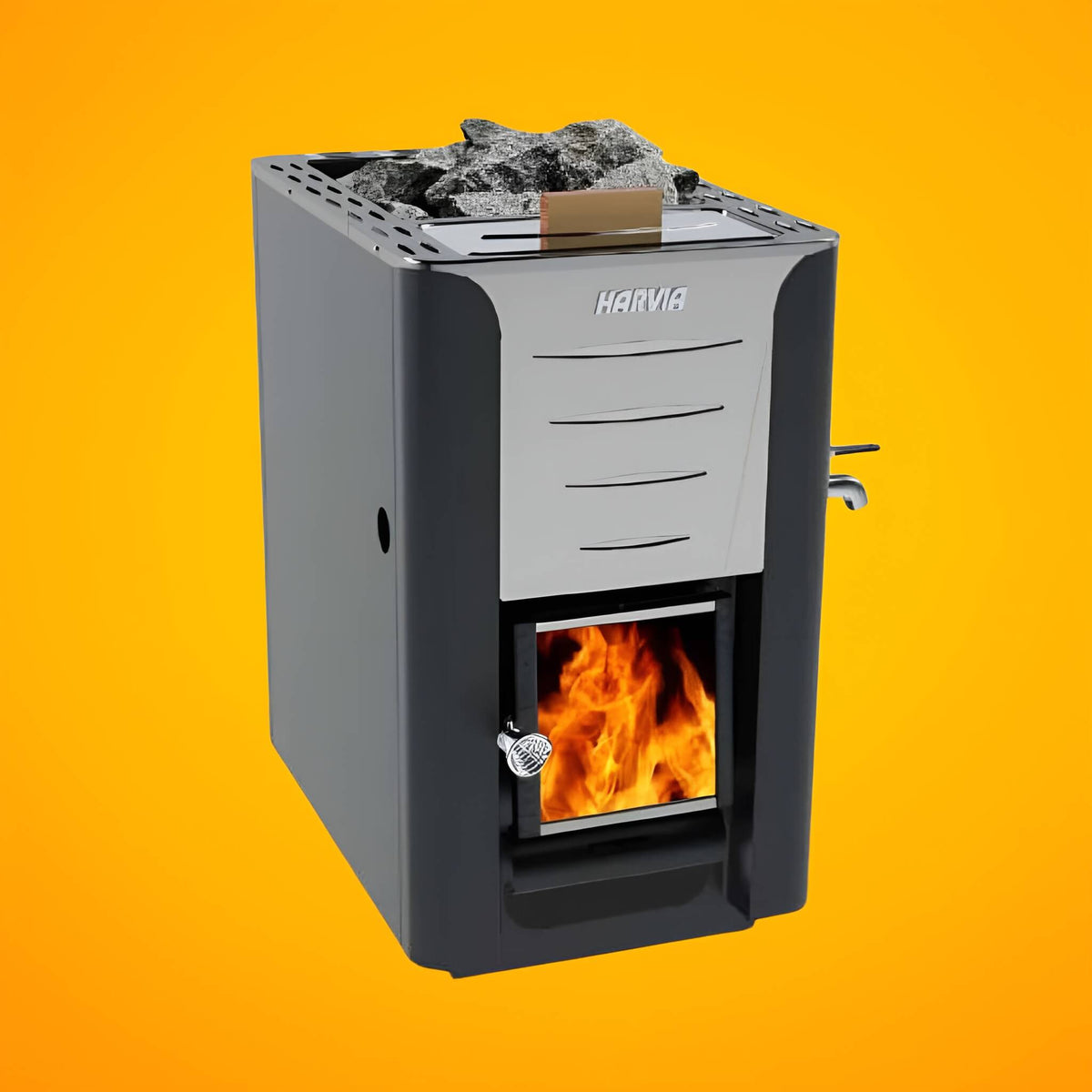 Harvia 20 ES Pro 24.1 kW Wood-Burning Sauna Stove With Water Tank