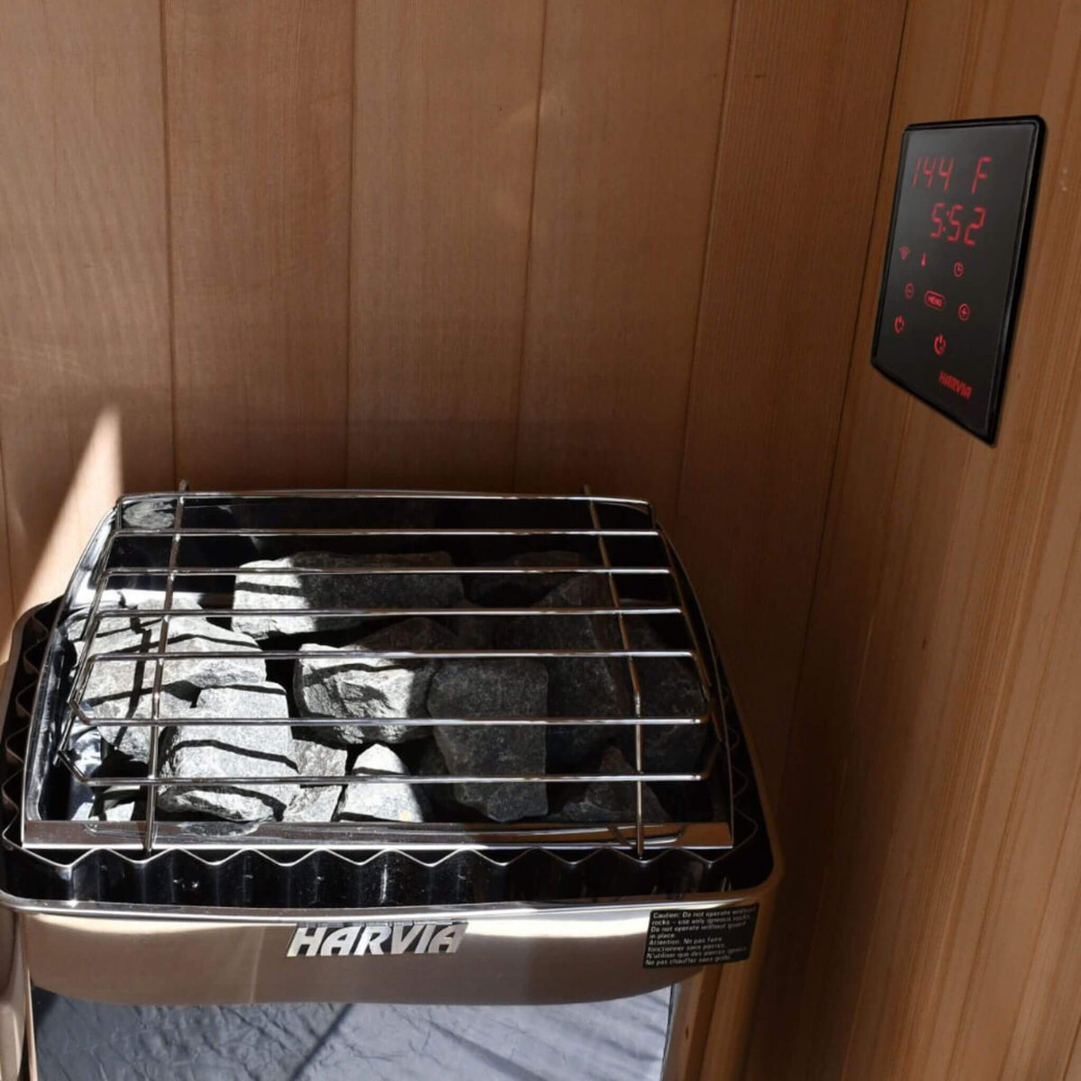 Harvia KIP UL Certified Electric Sauna Heater With Xenio CX170 Digital Control, WiFi Remote Control & Sauna Stones