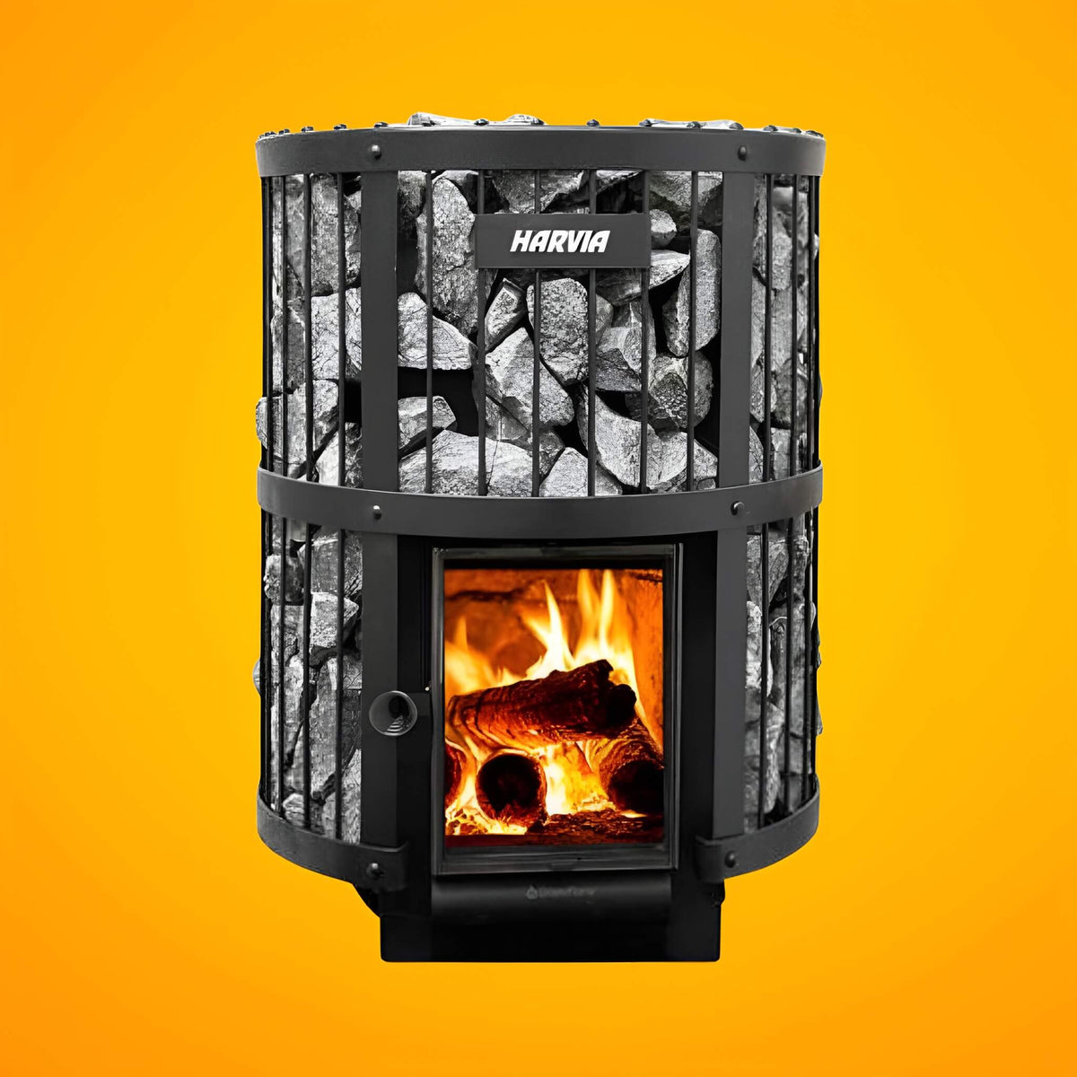 Harvia GreenFlame Legend 240 Wood-Burning Sauna Stove