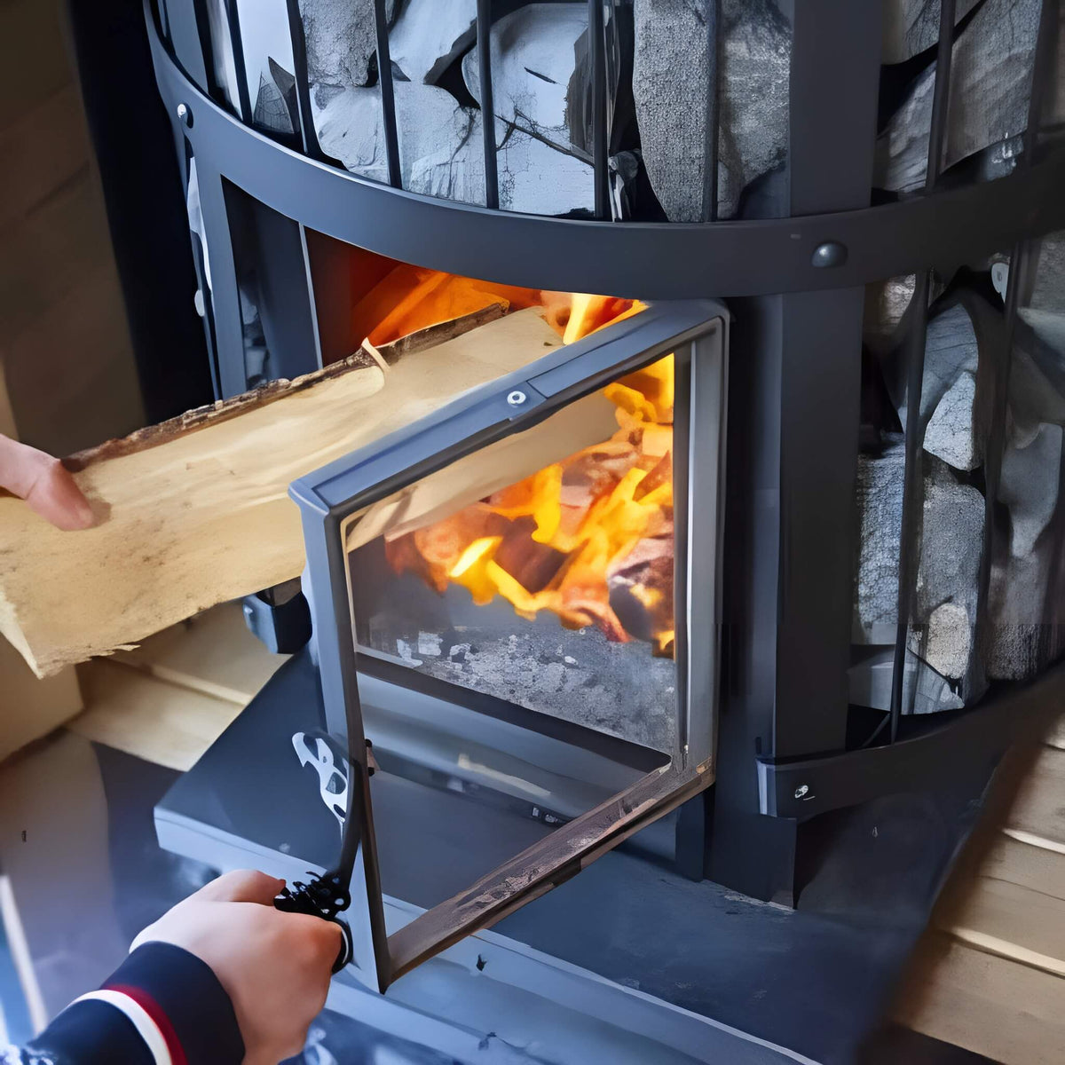 Harvia GreenFlame Legend 240 Wood-Burning Sauna Stove