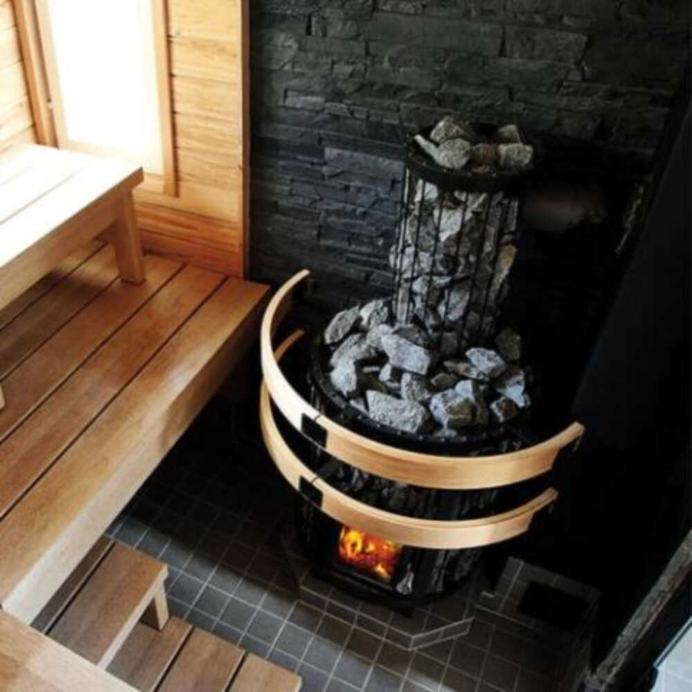 Harvia Legend Duo Wood-Burning Sauna Stove and Fireplace