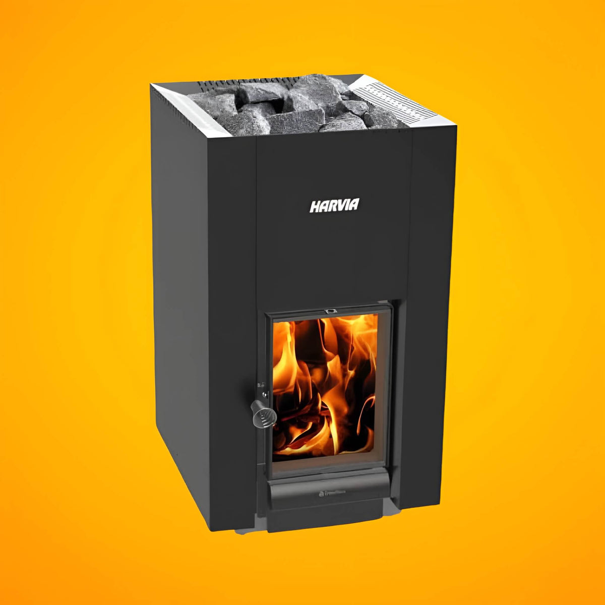 Harvia GreenFlame 22 Linear 15.7 kW Wood-Burning Sauna Stove