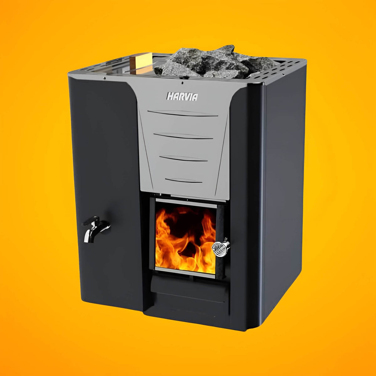 Harvia Pro 20 LS/RS 24.1 kW Wood-Burning Sauna Stove With Water Tank