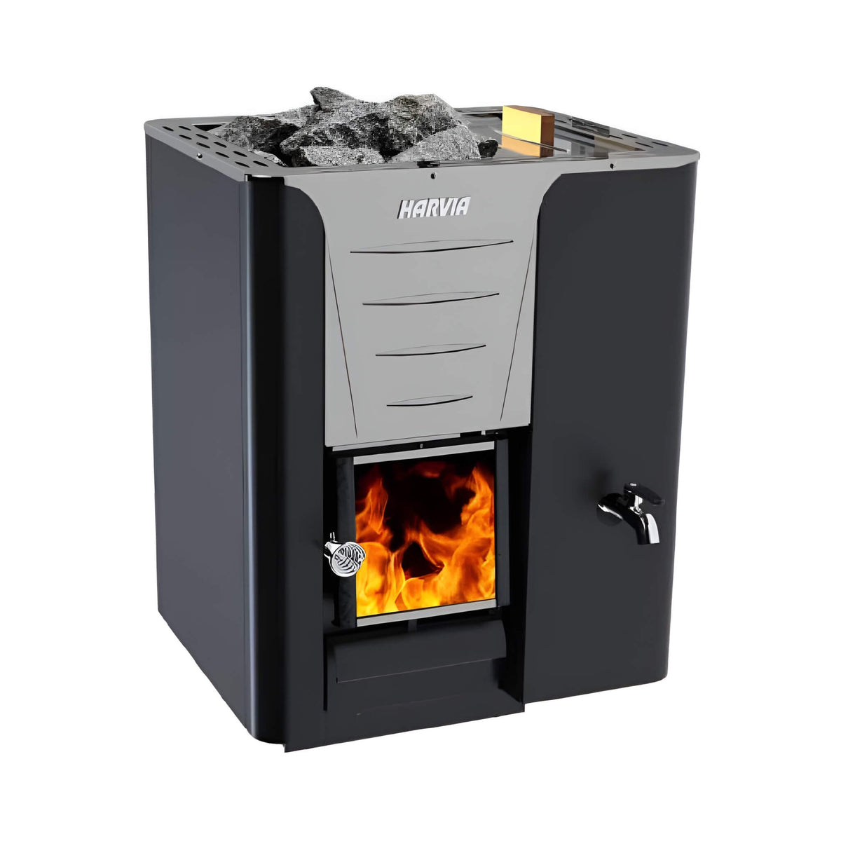 Harvia Pro 20 LS/RS 24.1 kW Wood-Burning Sauna Stove With Water Tank
