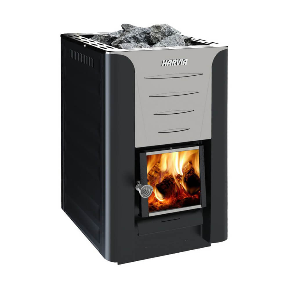 Harvia Pro 20 Wood-Burning Sauna Stove Package