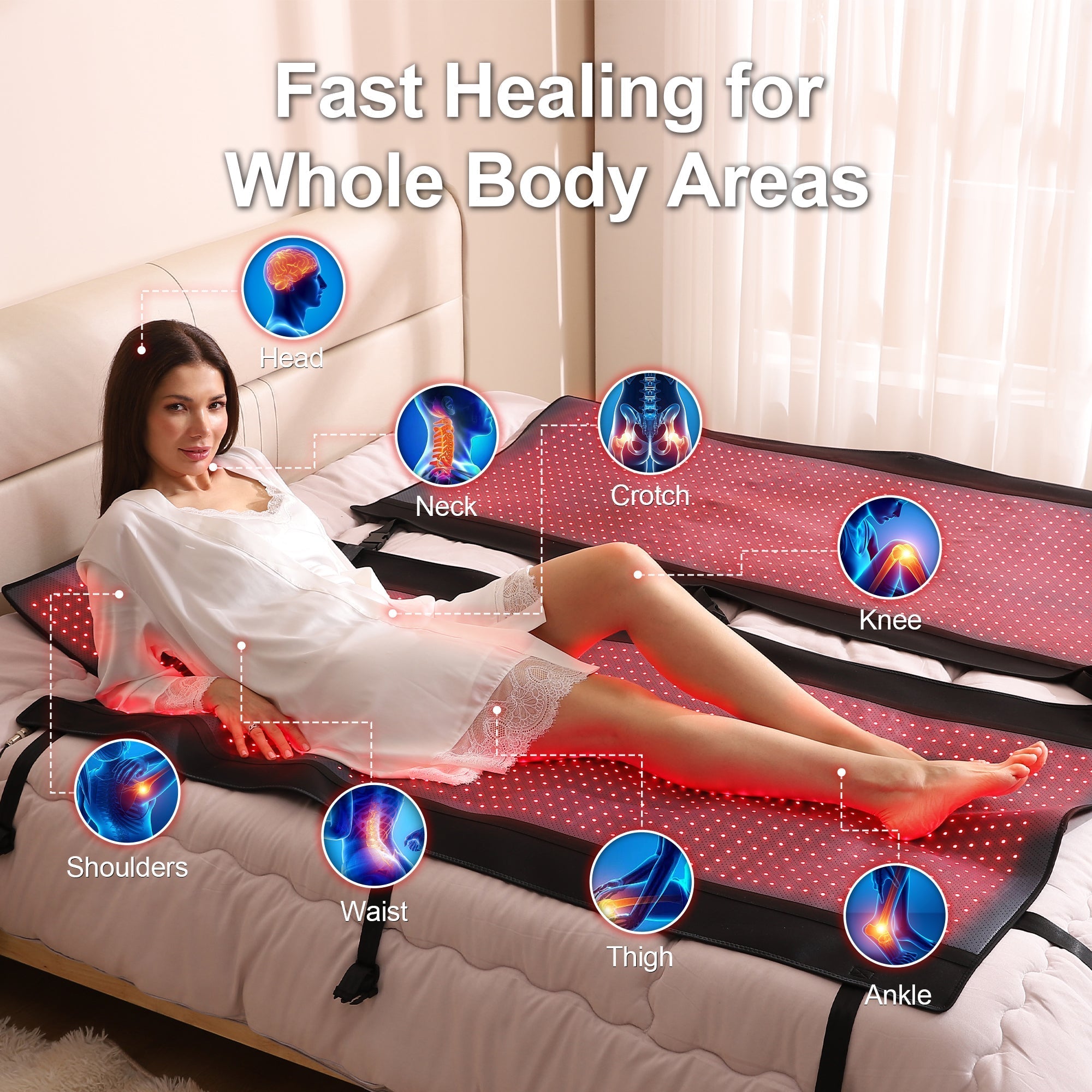 LUMYHEALTH Red Light Therapy Bag For Full Body - Infrared Recovery System (660nm + 850nm)