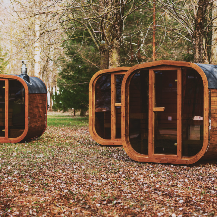Outdoor Sauna — Mande MW16 Series (ThermoWood Premium Backyard Sauna)