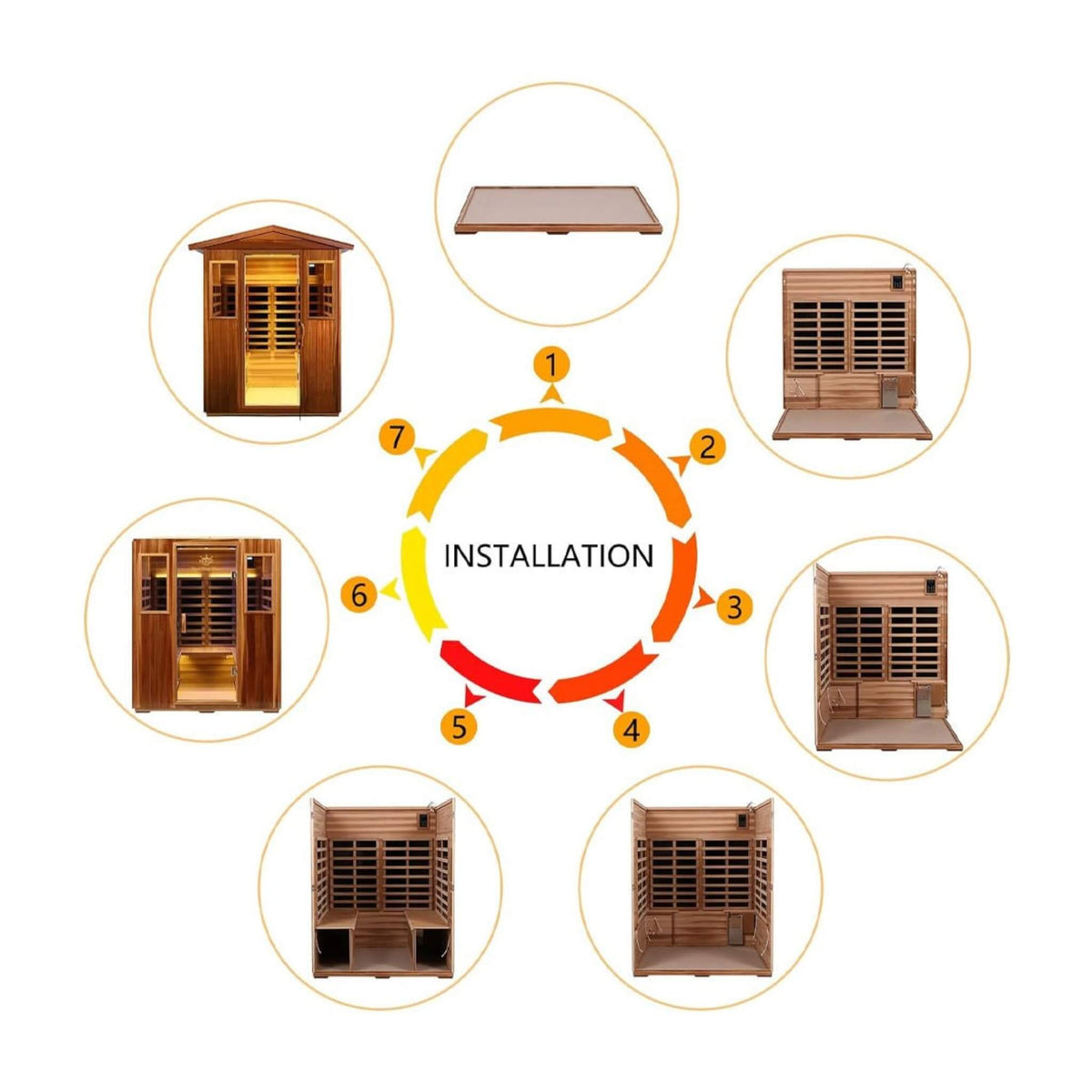 Thermora Valois 4-Person Outdoor Infrared Sauna
