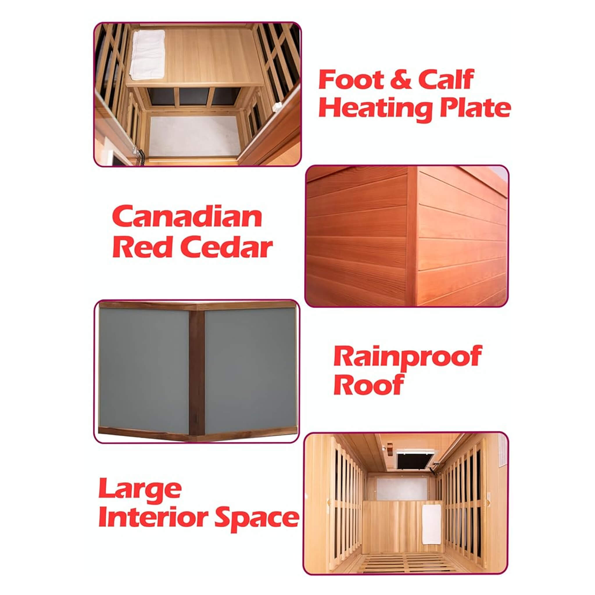 Thermora Xyra 1-Person Red Cedar Outdoor Infrared Sauna