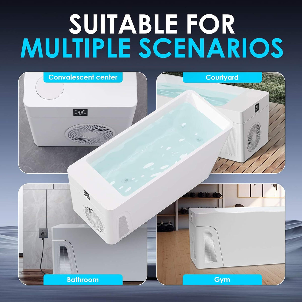 Smart Cold Plunge Tub with Chiller – All-in-One App-Controlled Ice Bath