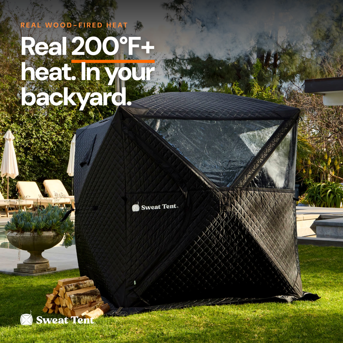 Sweat Tent Portable Outdoor Sauna — Pro-Bundle Large Black
