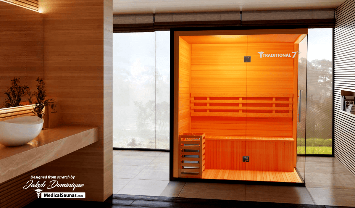 3 Person Home Steam Sauna | Traditional 7™ by Medical Saunas