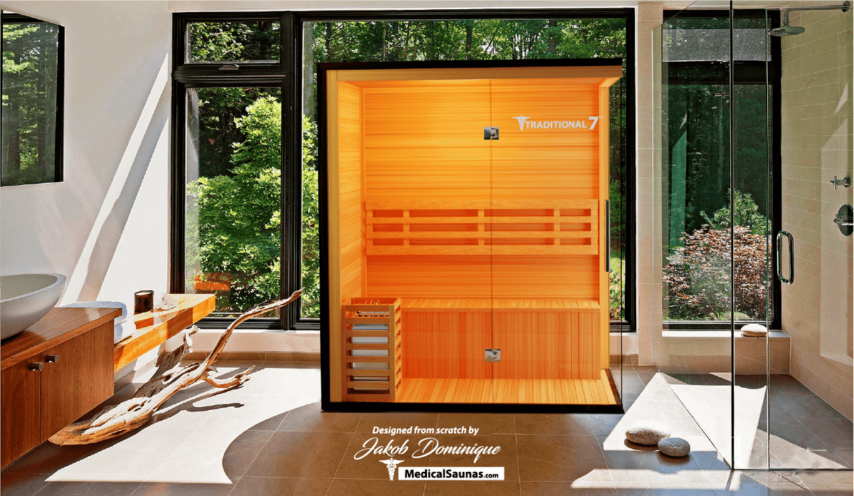 3 Person Home Steam Sauna | Traditional 7™ by Medical Saunas