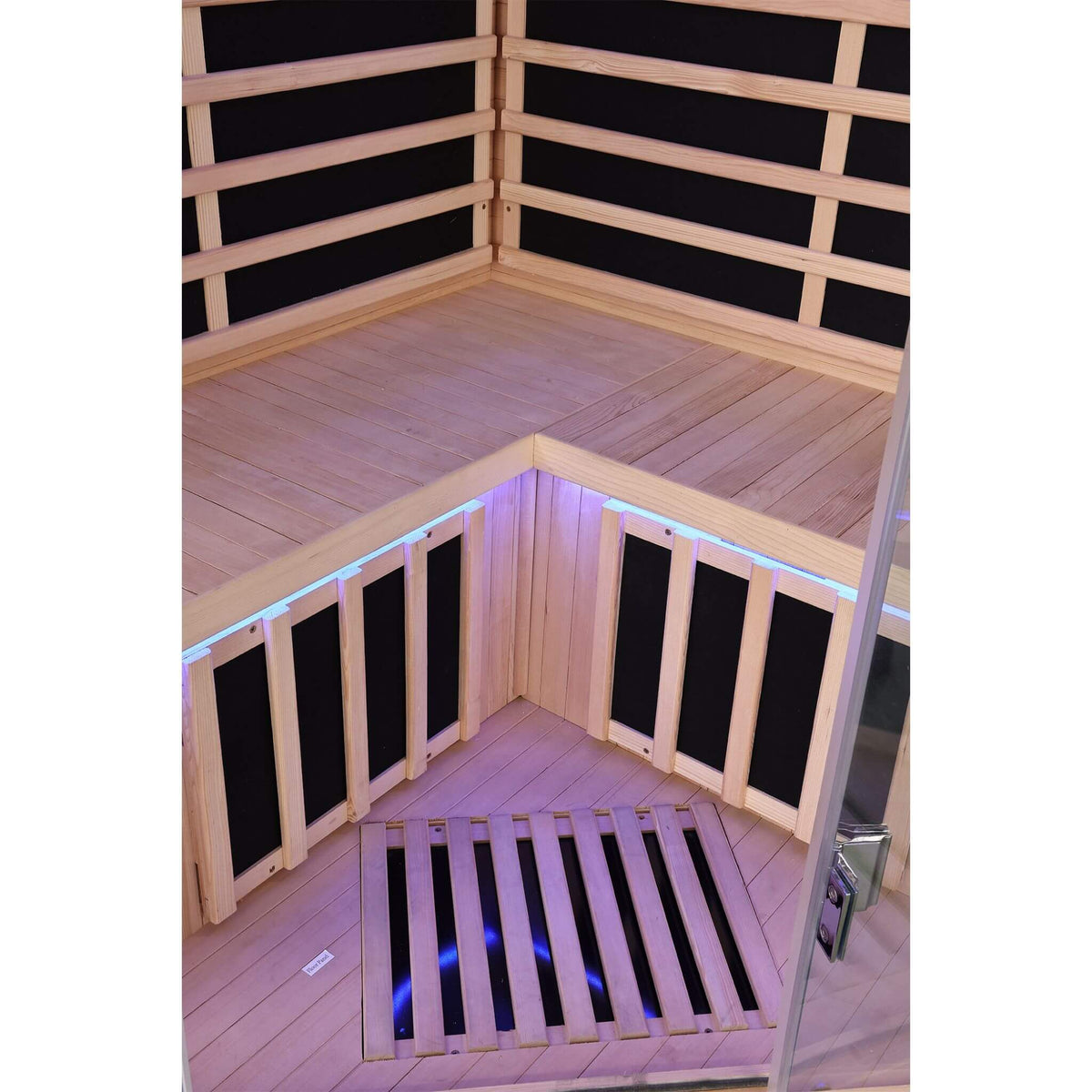 Thermora Premium 2-Person Infrared Sauna – Canadian Hemlock with Glass Front