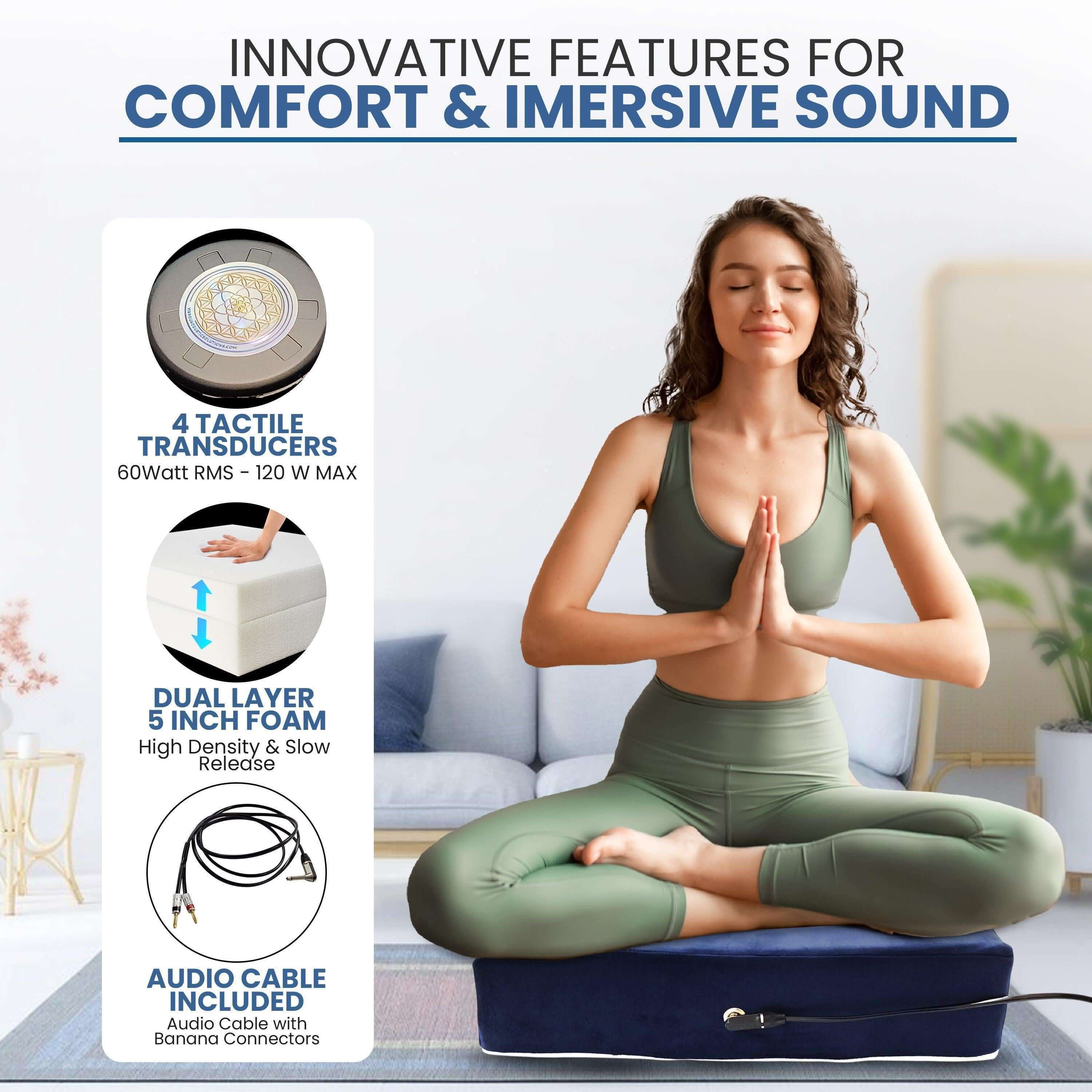 Vibroacoustic Meditation Cushion — Seated Recovery & Relaxation System