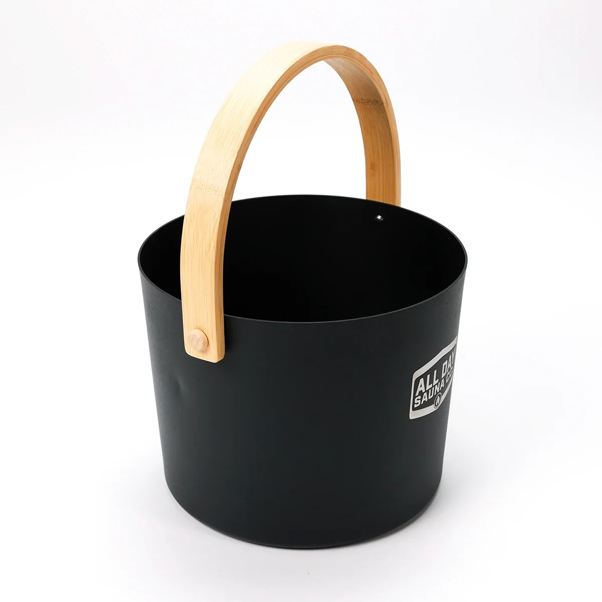 Sauna Premium Metal & Wood Water Bucket & Ladle