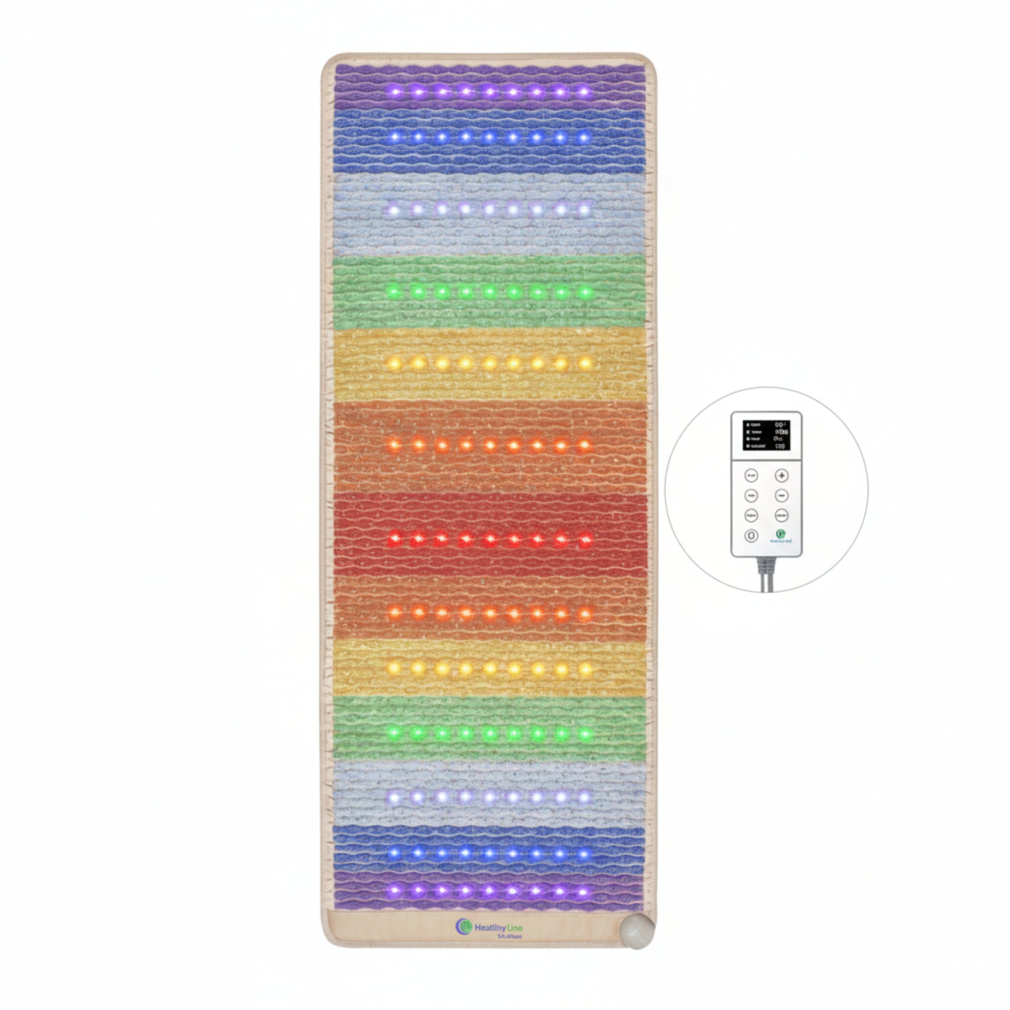 Rainbow Chakra PEMF Infrared Mat — Multi-Therapy Recovery System