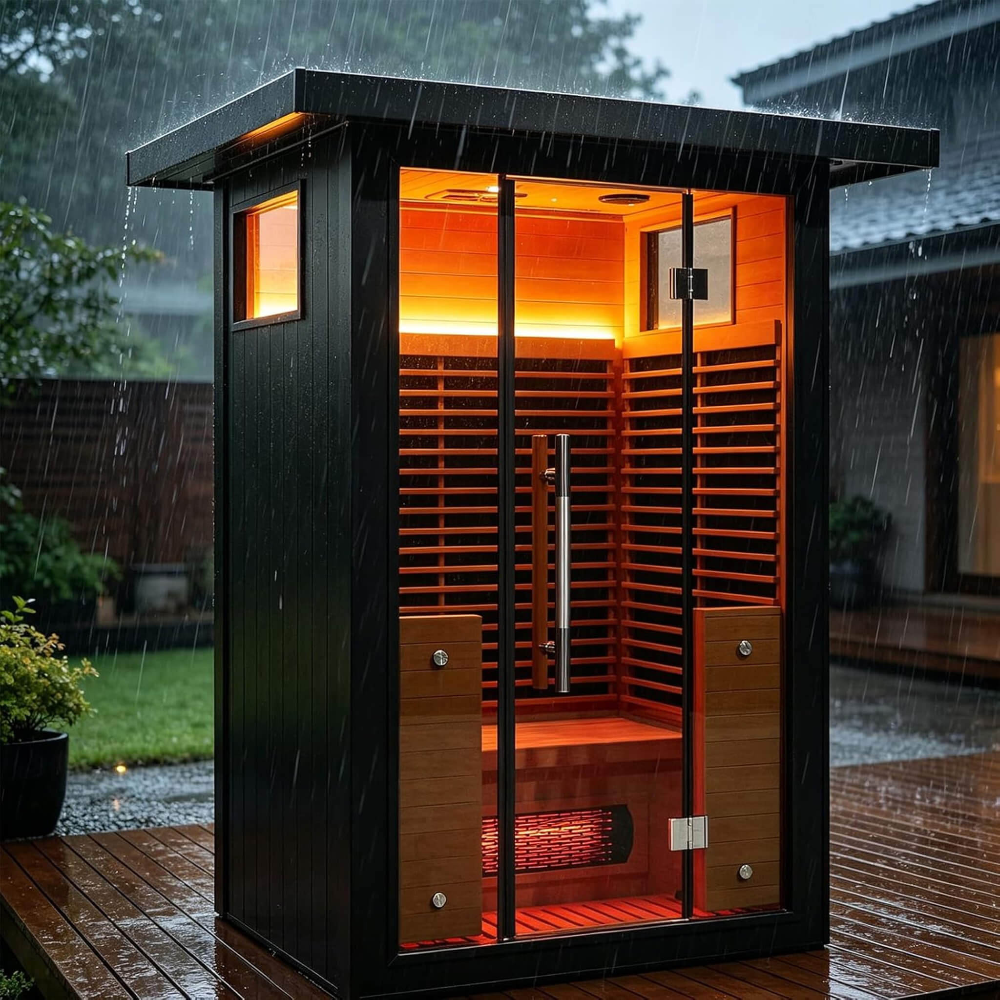 Thermora Lugano 2-Person Full-Spectrum Outdoor Sauna