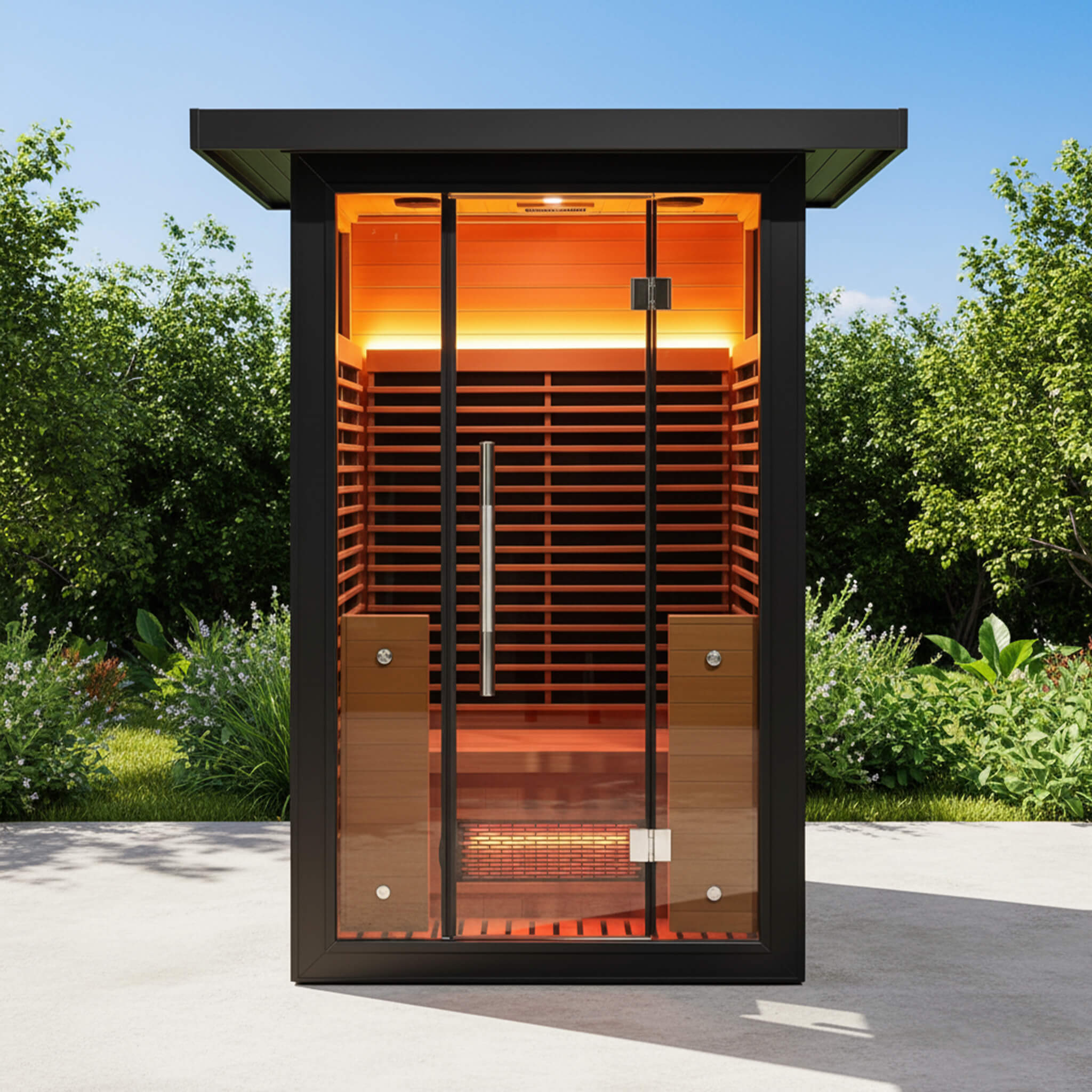 Thermora Lugano 2-Person Full-Spectrum Outdoor Sauna
