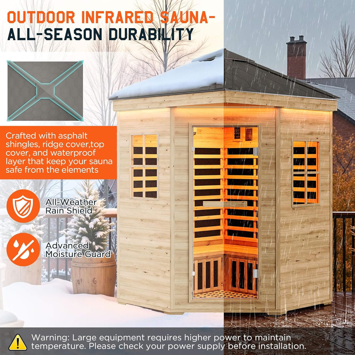 Thermora Monaco 4-Person Outdoor Infrared Sauna