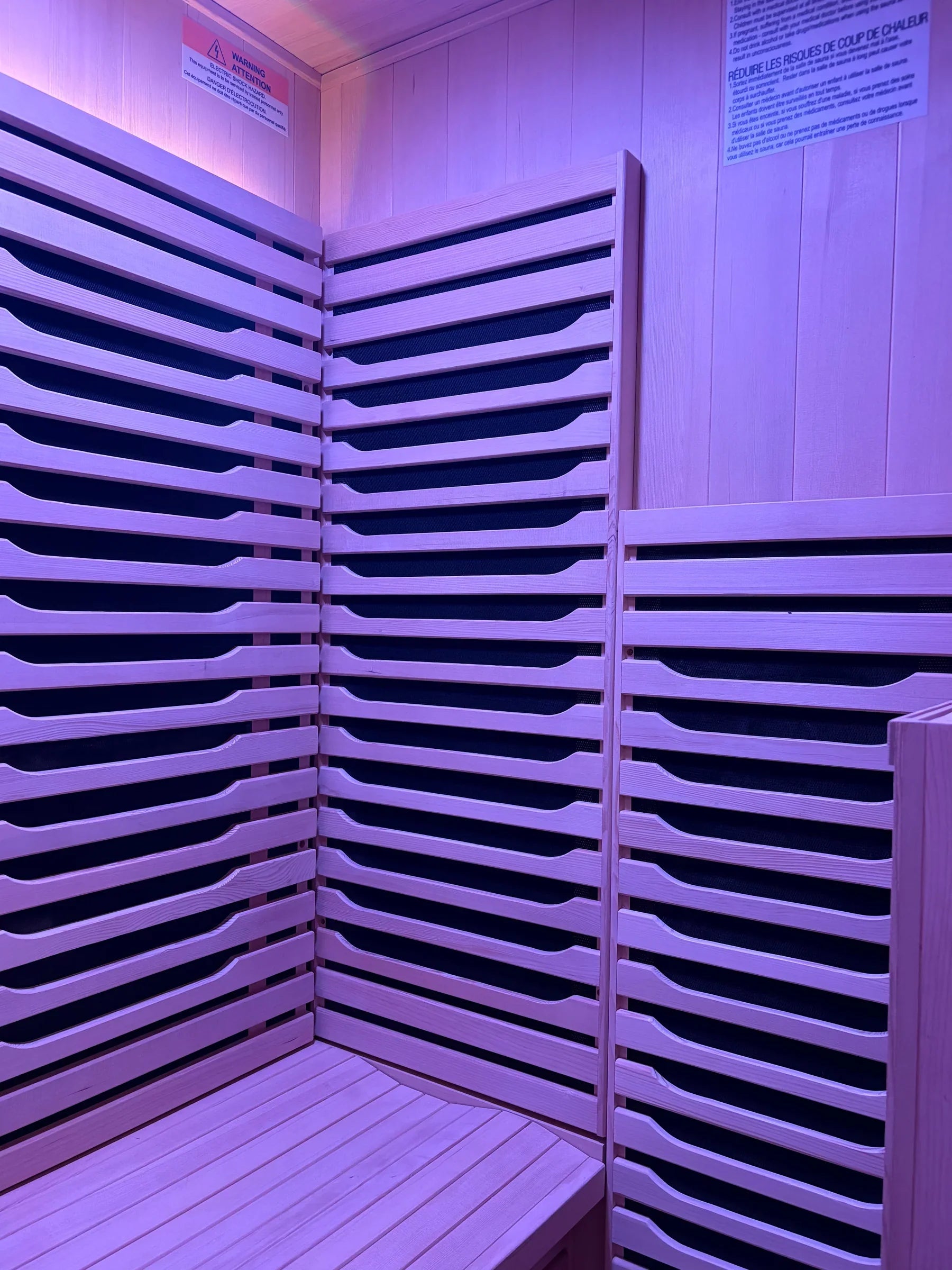 Infrared Sauna - Milano Series 2-Person (Full Spectrum + Red Light Heater)