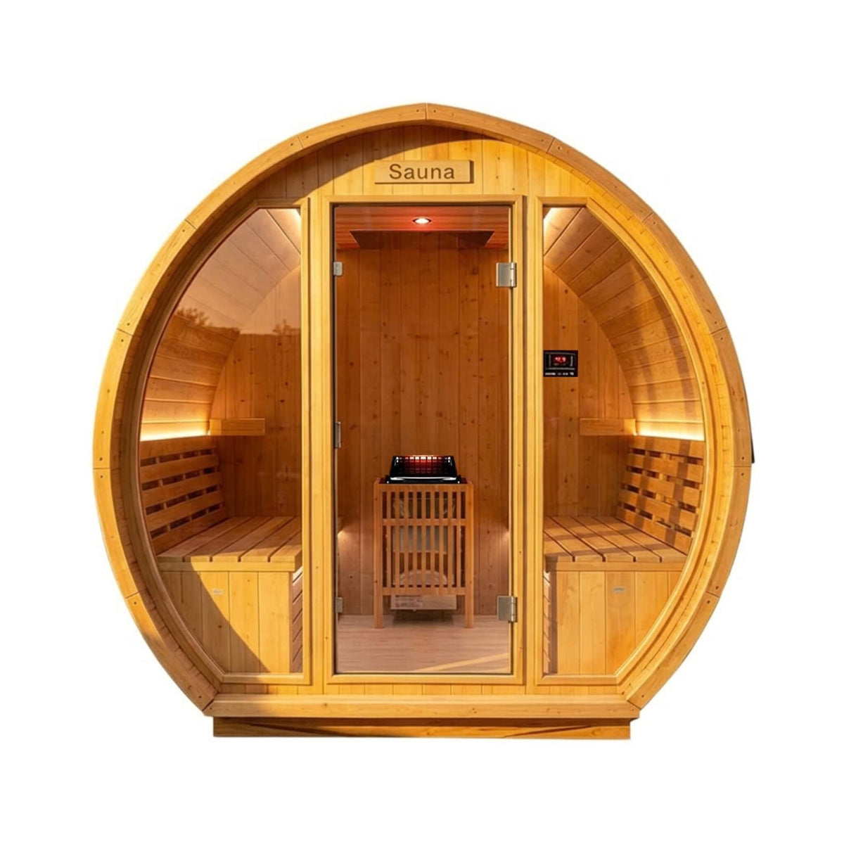 Thermora Varenna – 6-Person Outdoor Barrel Sauna with 9 kW Heater